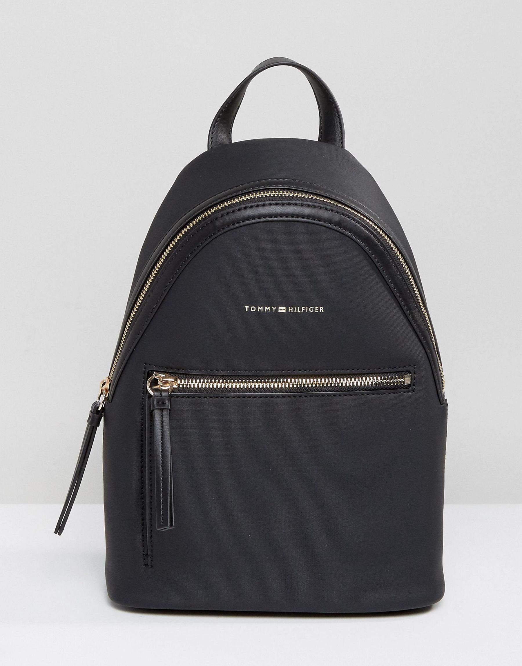tommy hilfiger mini backpack black