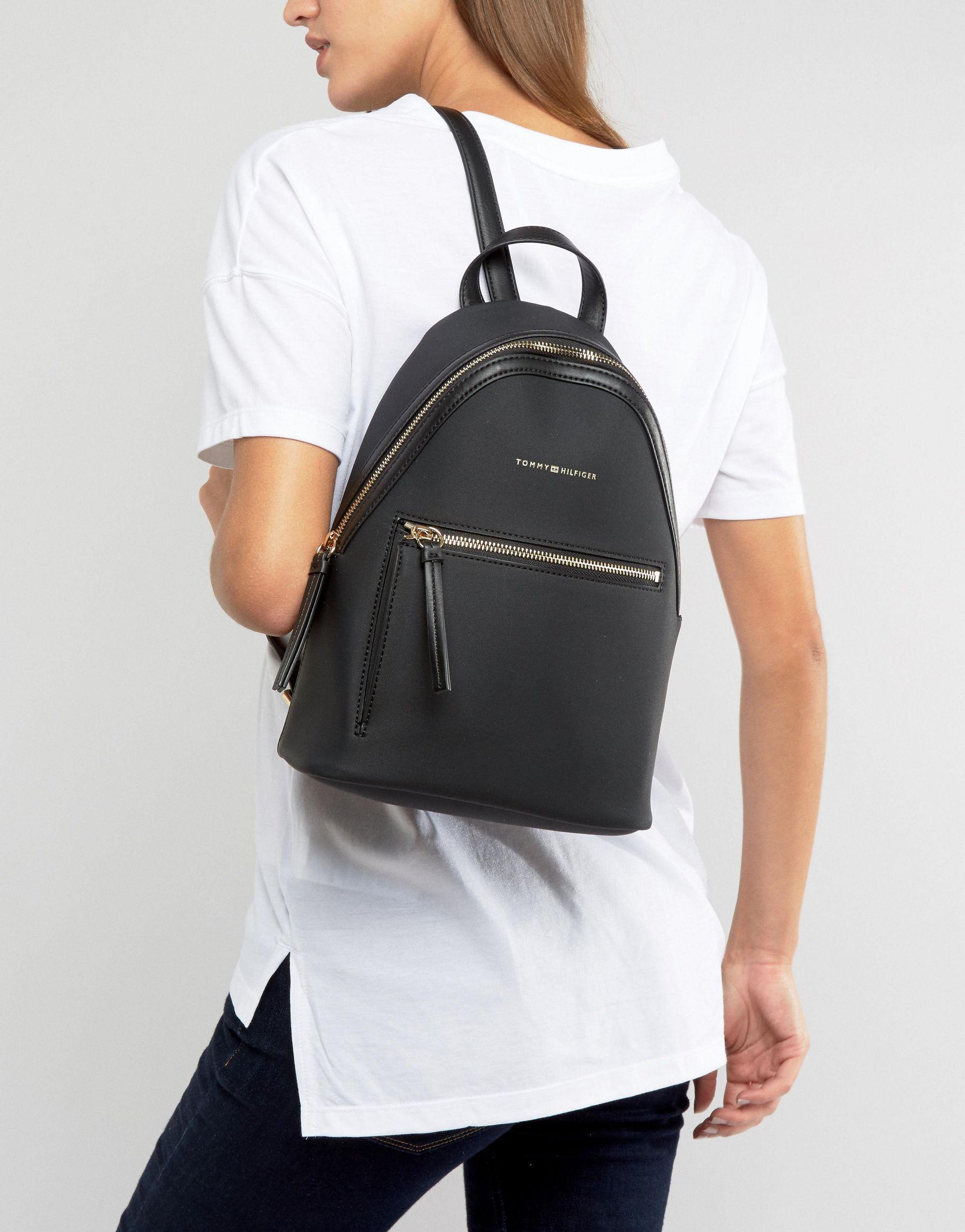 Tommy Hilfiger Denim Mini Backpack in Black - Lyst