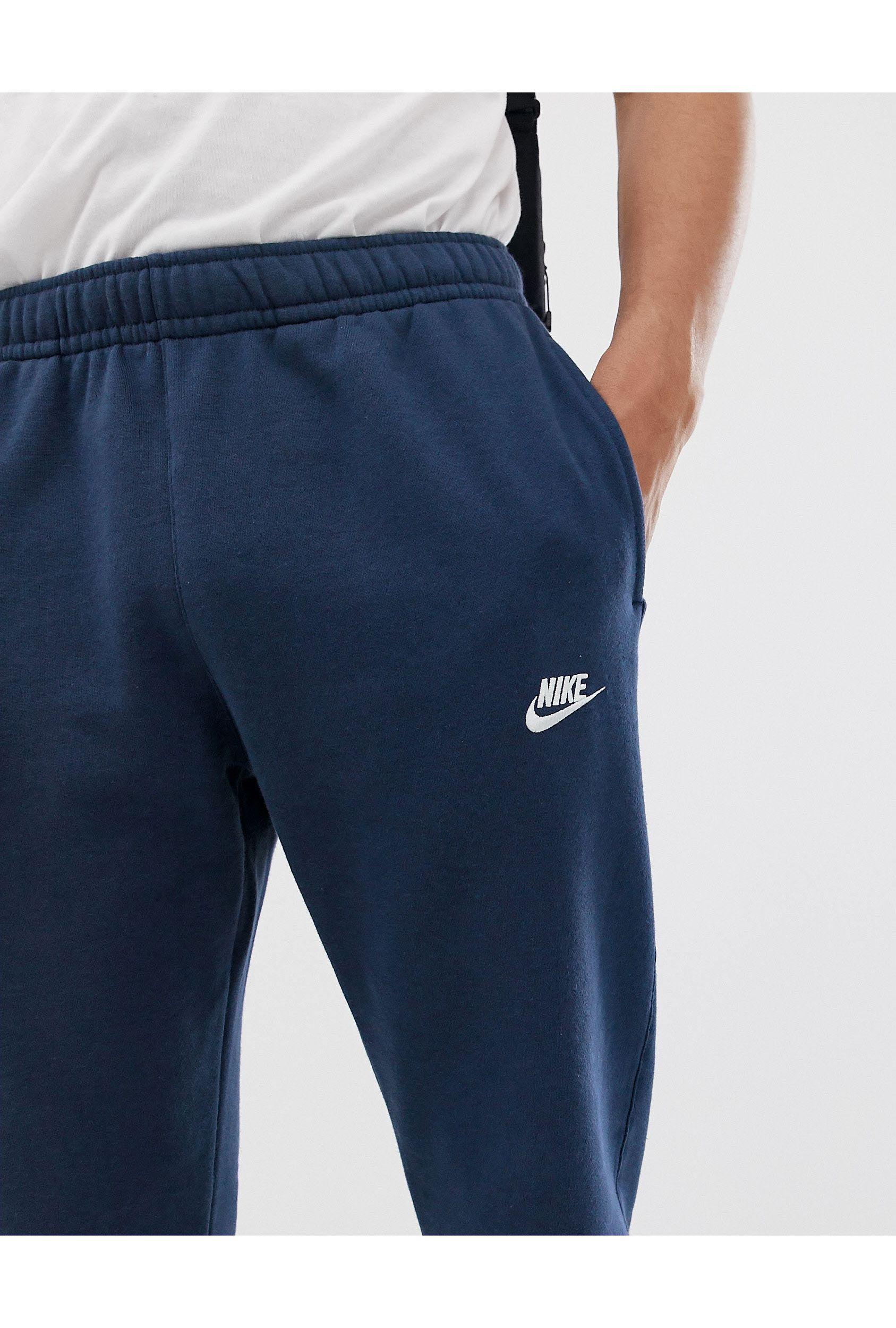 Nike Fleece Tall Cuffed Club jogger in Navy (Blue) for Men - Lyst