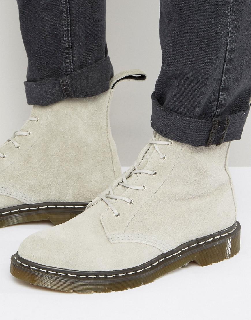 dr martens grey suede boots