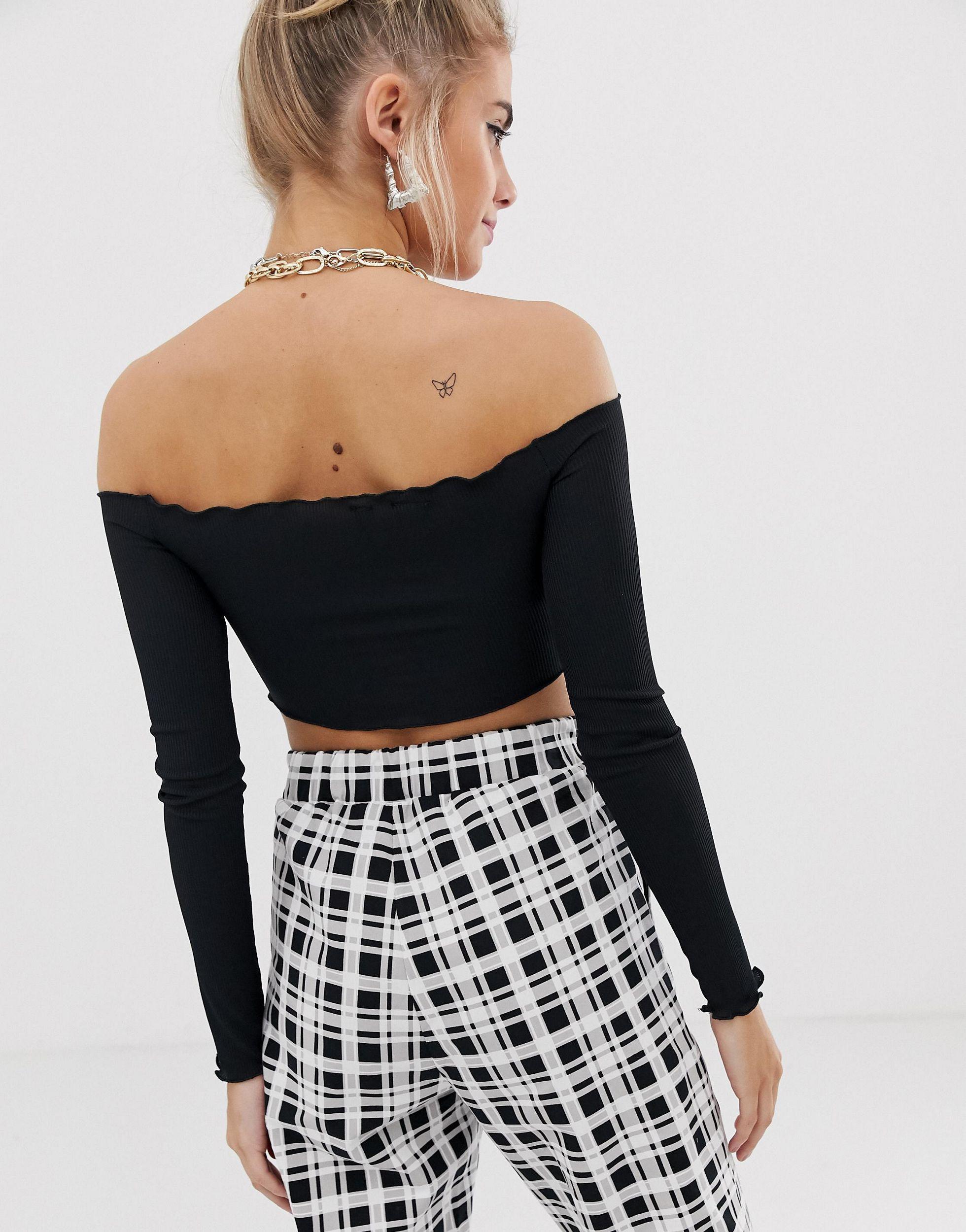 collusion ruched milkmaid top