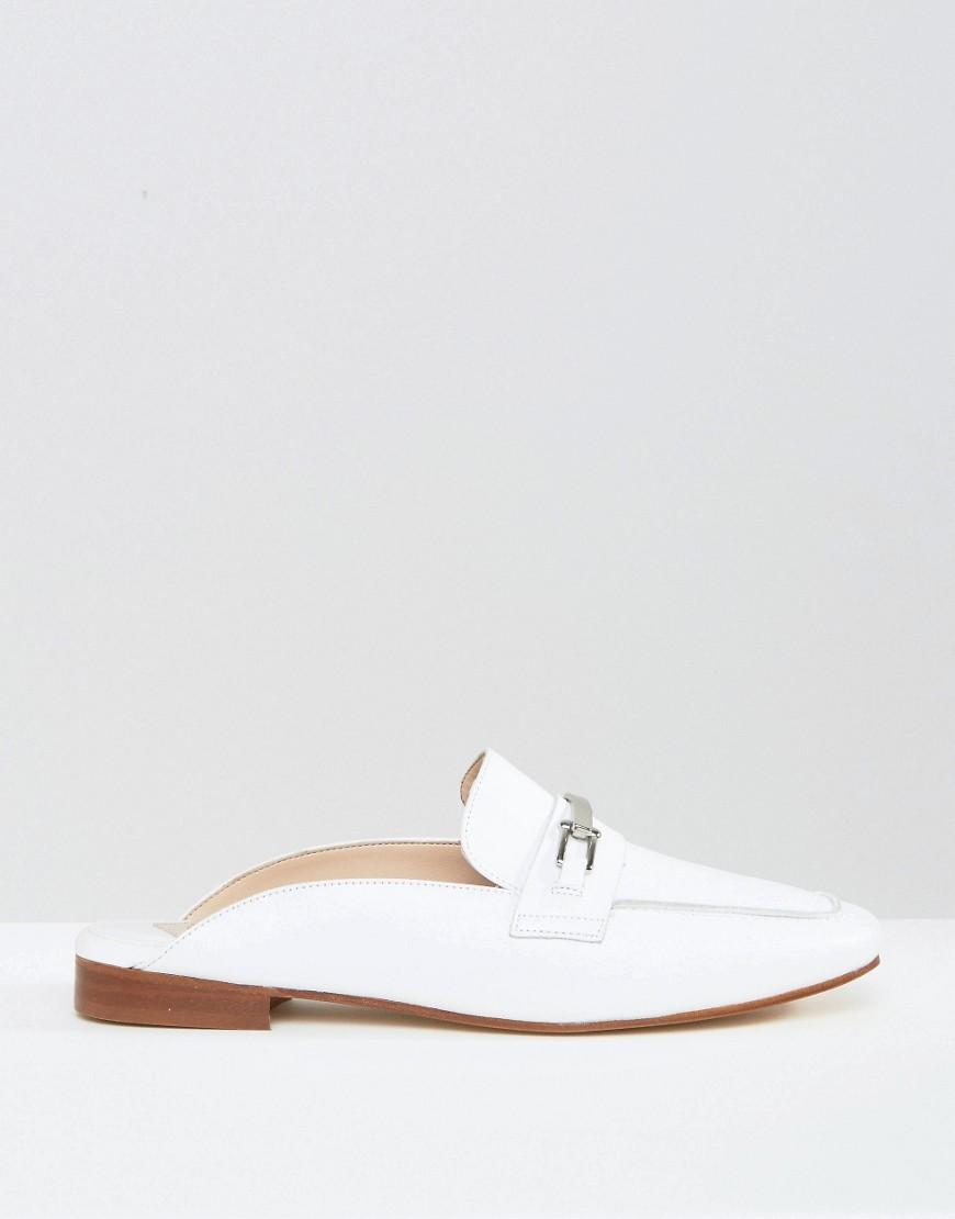 backless leather loafers womens