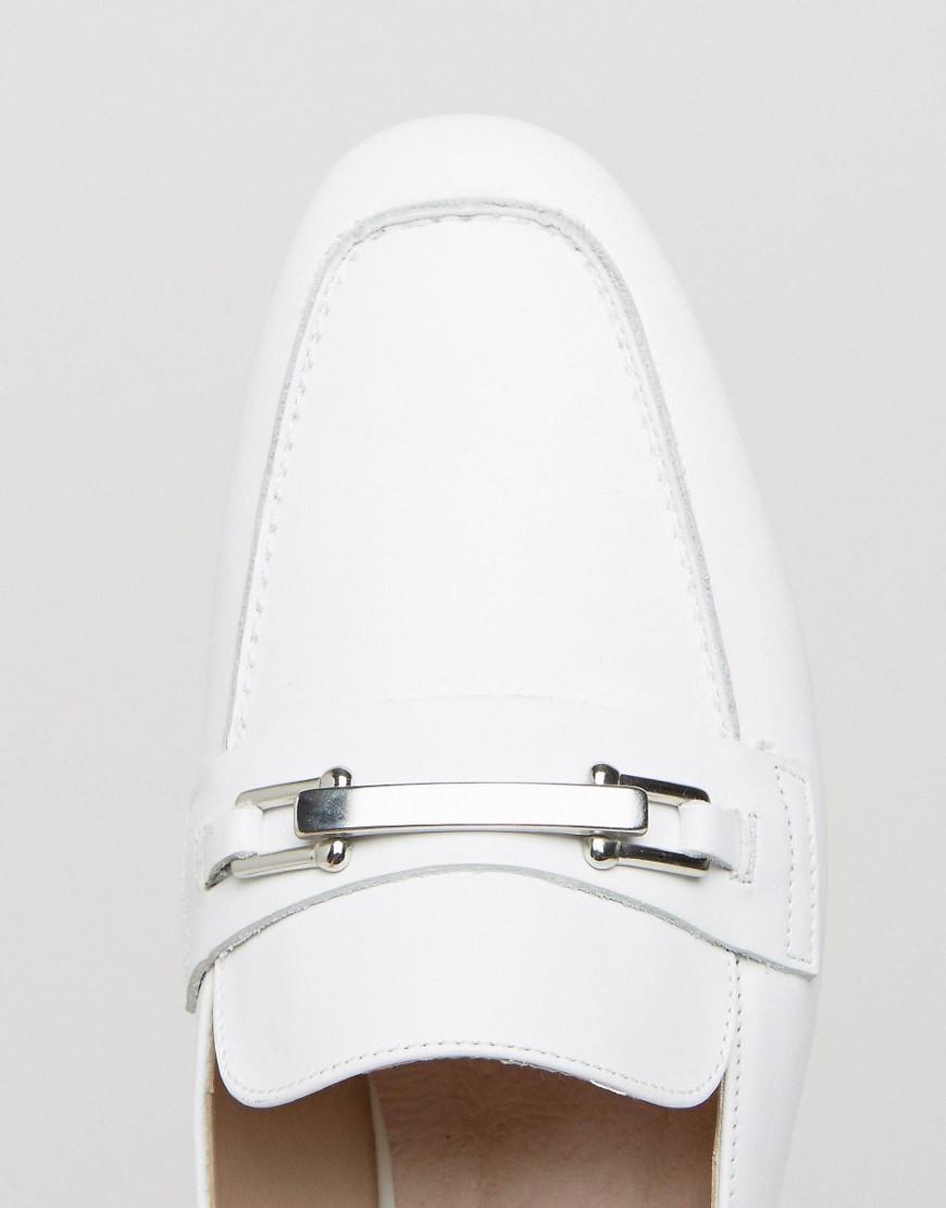 backless leather loafers