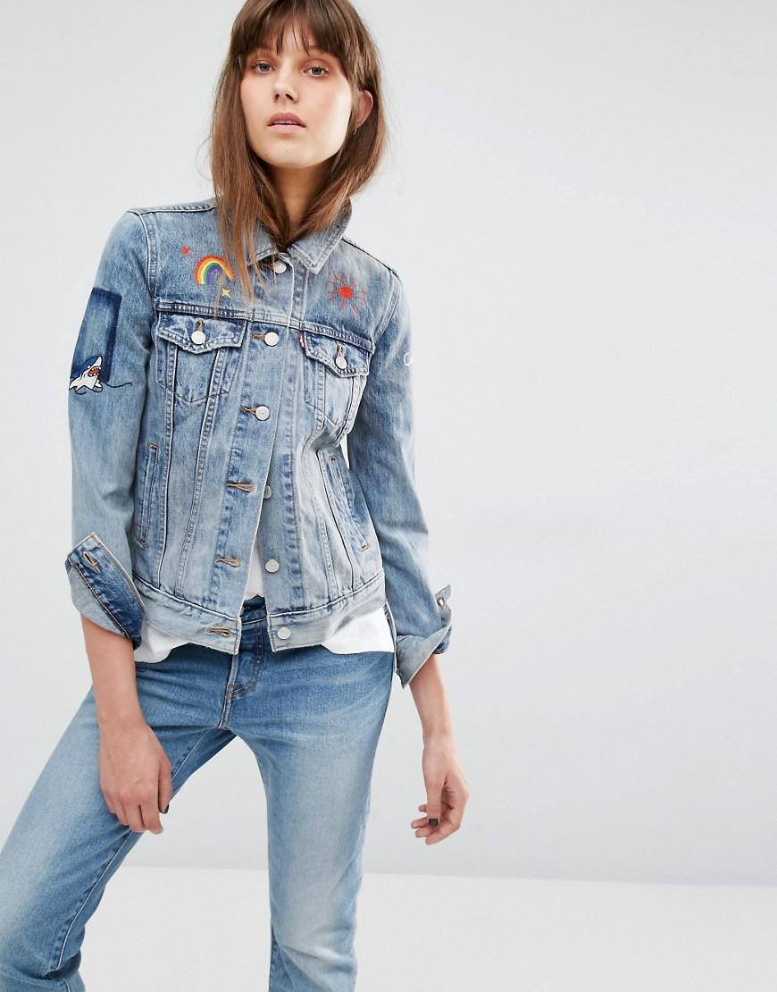 levi embroidered jacket