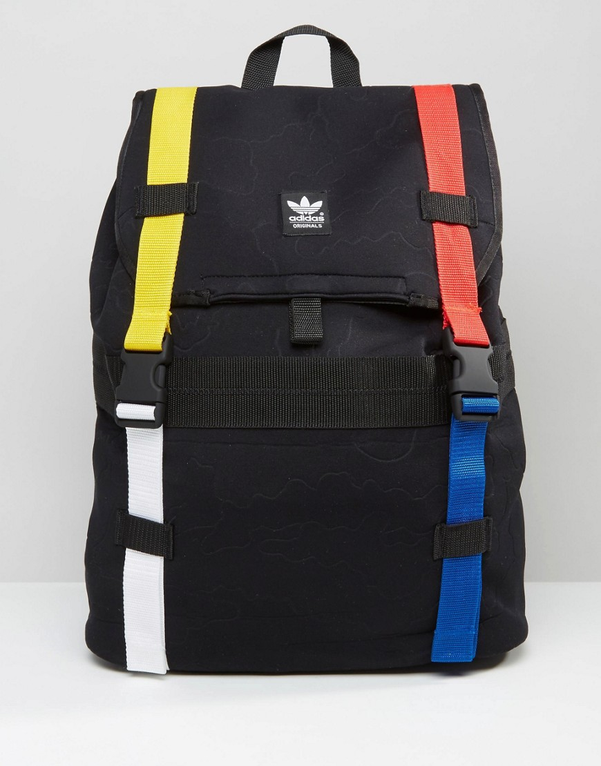 adidas Originals Canvas Adventure Backpack In Black Ay7770 for Men - Lyst