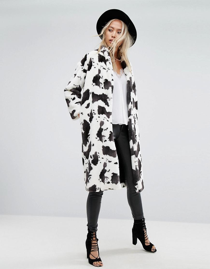 cow print coat
