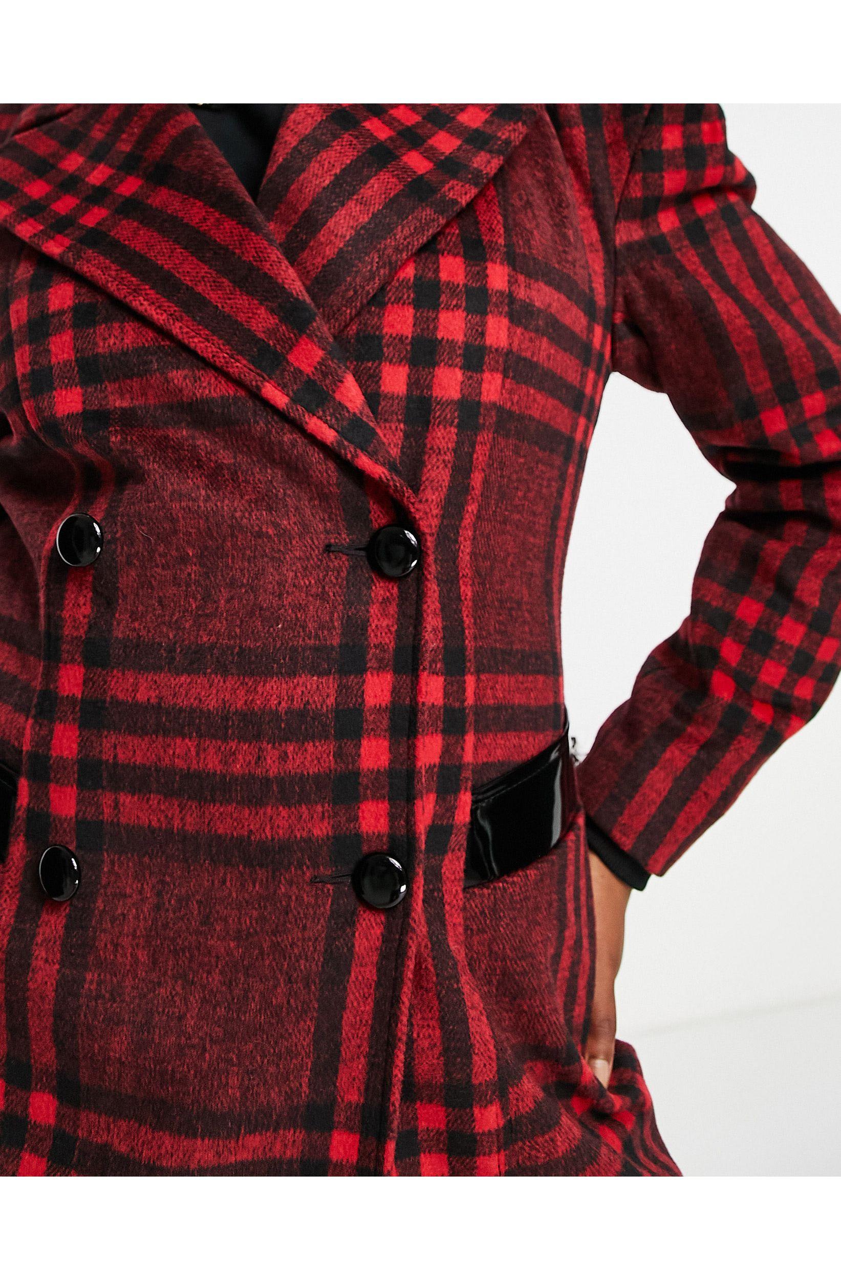 Miss selfridge checked blazer best sale