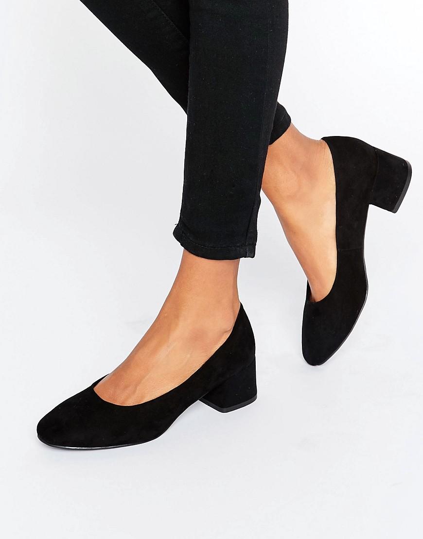 block heel ballet pumps