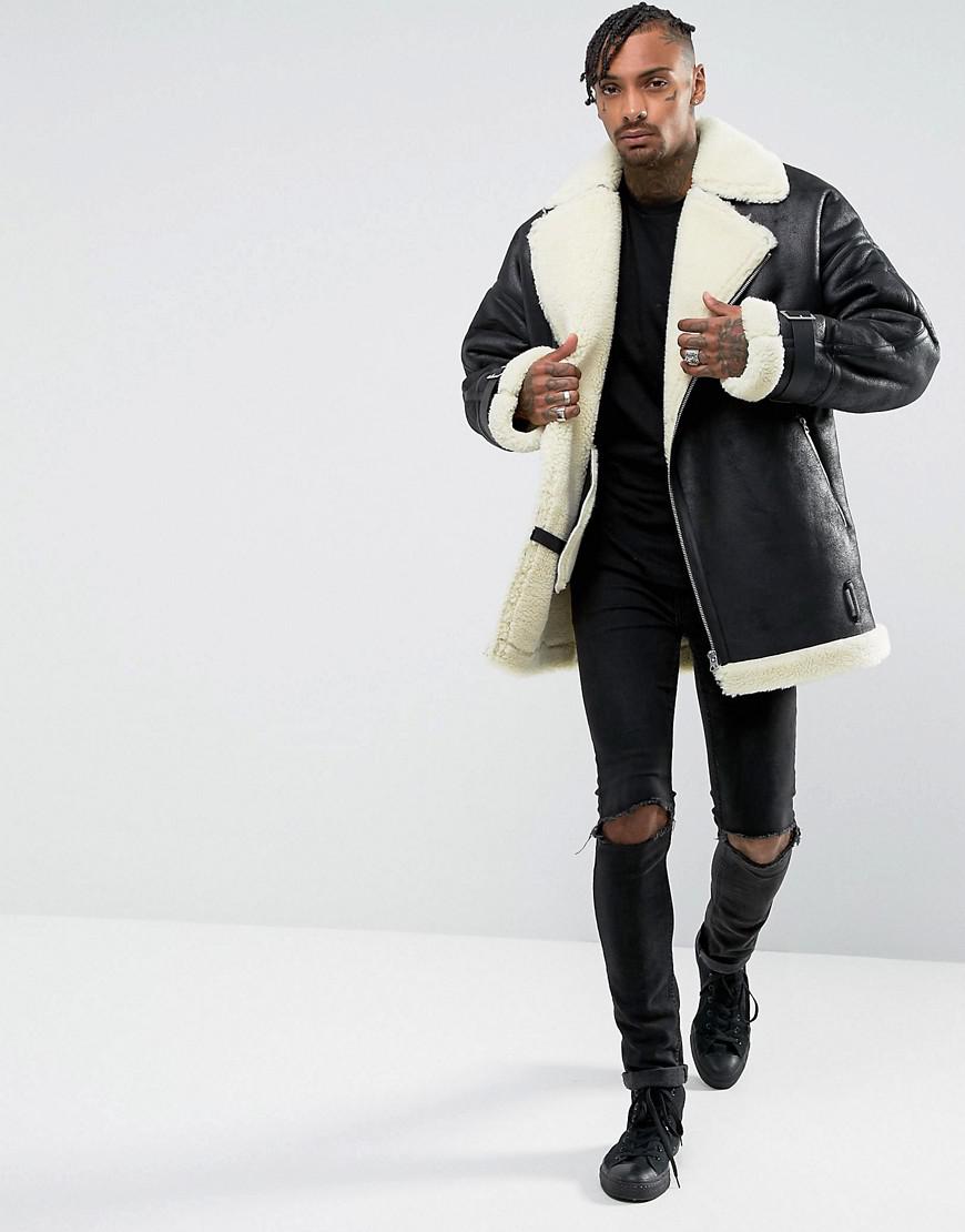 oversized shearling jacket