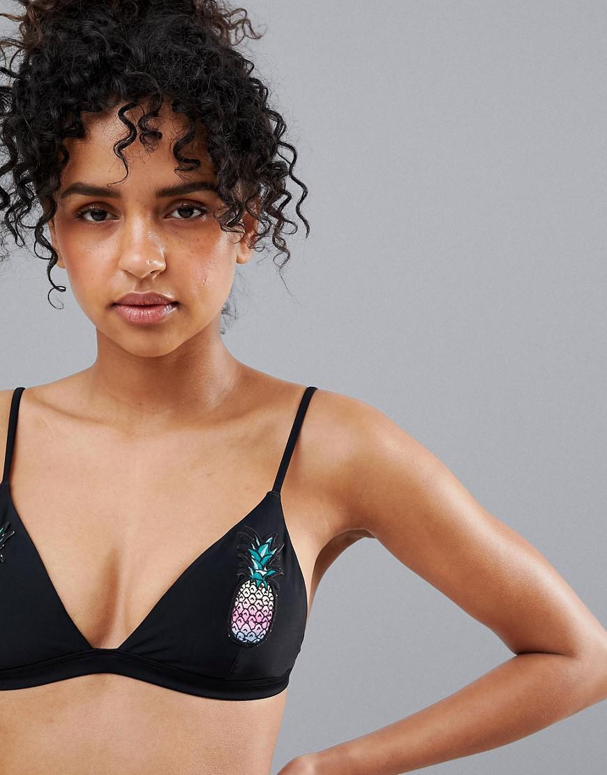 hollister black bathing suit