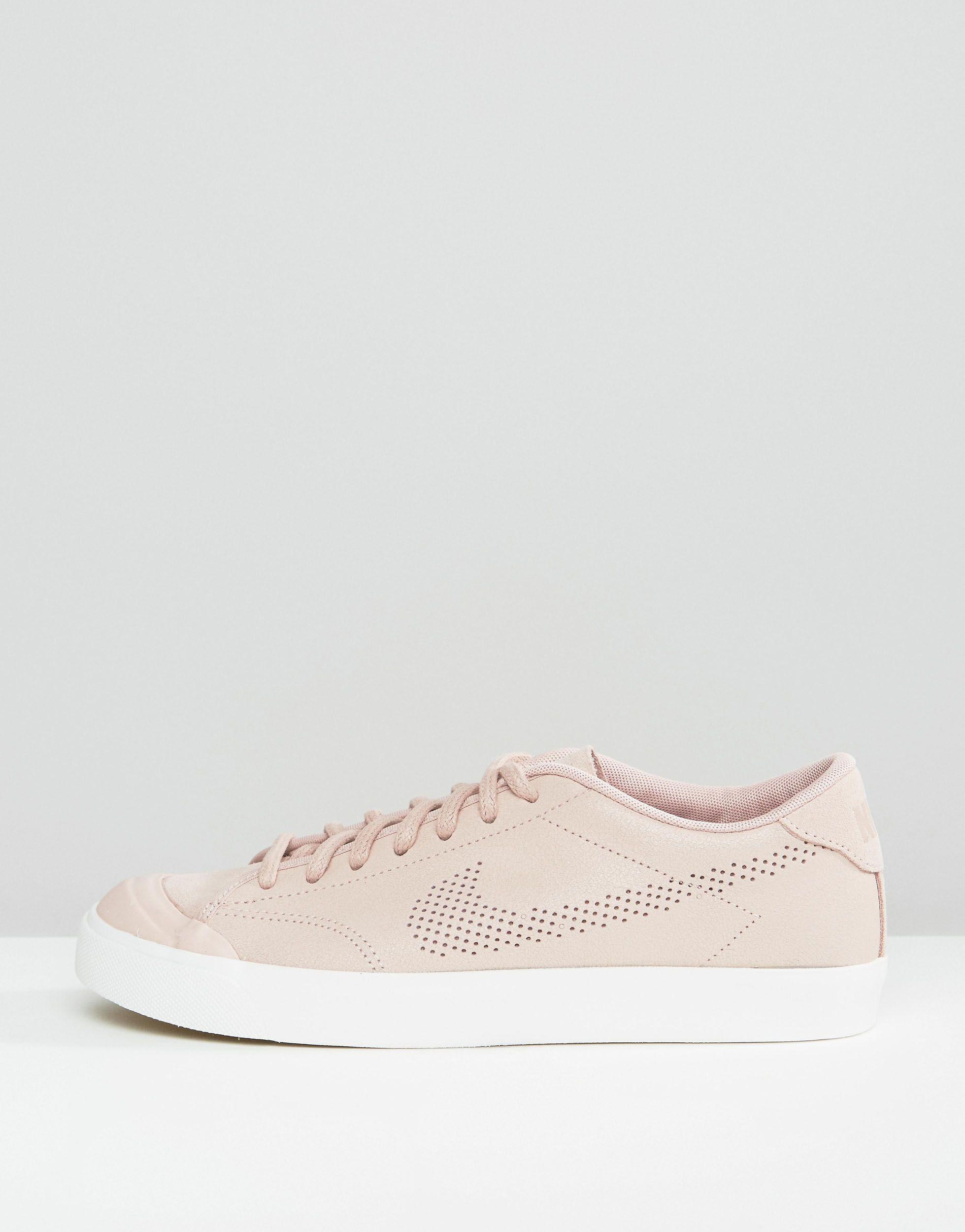 nike white with pink swoosh