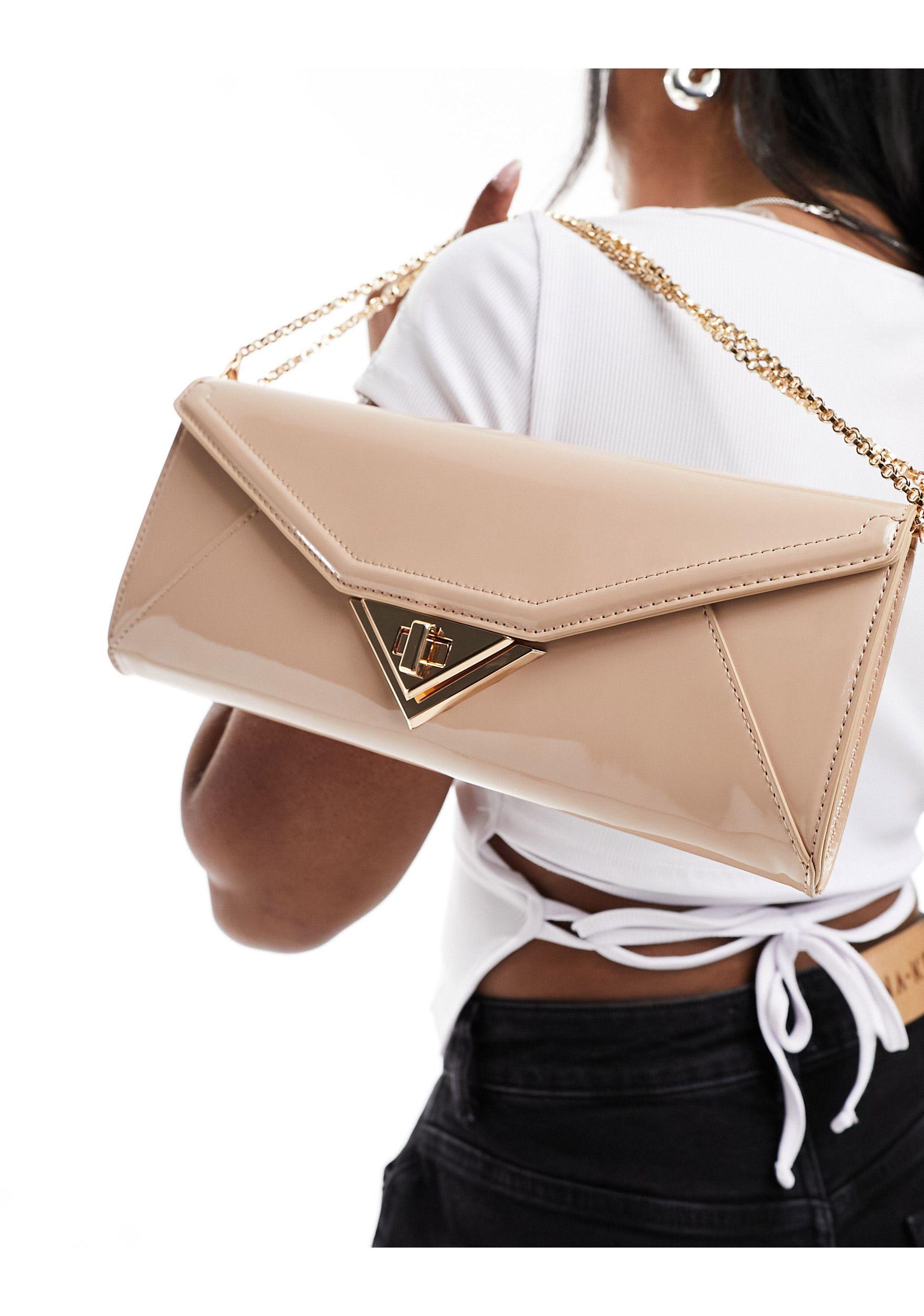ALDO tei kuvert clutch in Natur Lyst DE