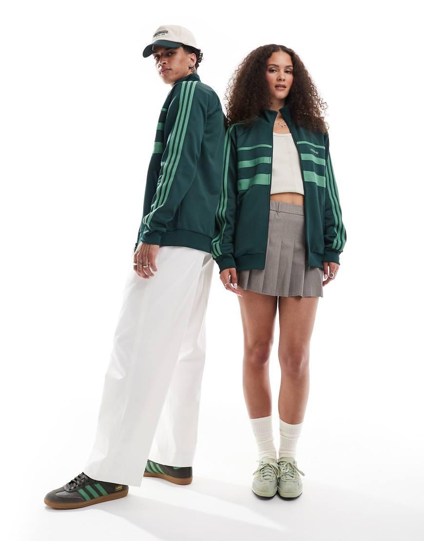 adidas Originals Unisex Track Top in Green Lyst UK