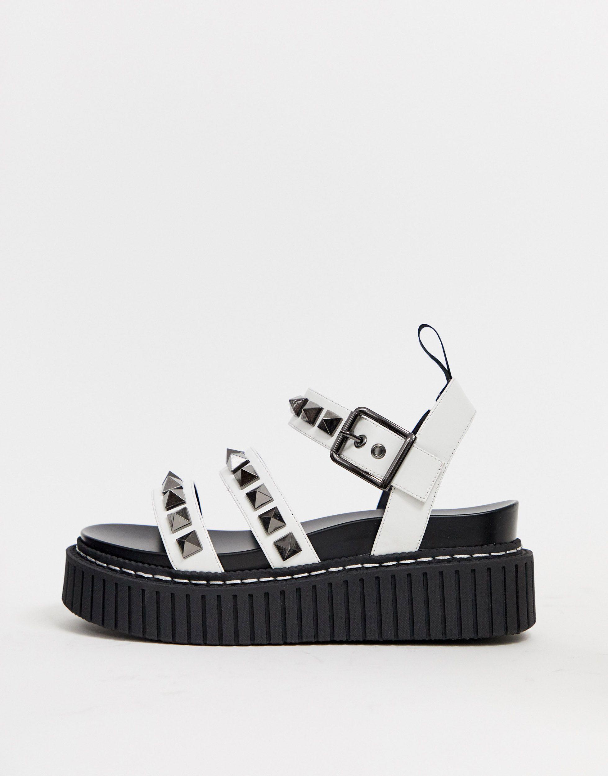studded flatform sandals