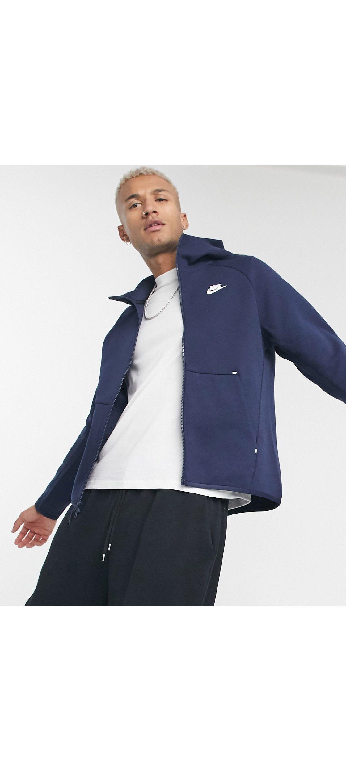 Tech fleece - hoodie à fermeture éclair - bleu marine Nike pour homme en  coloris Noir | Lyst