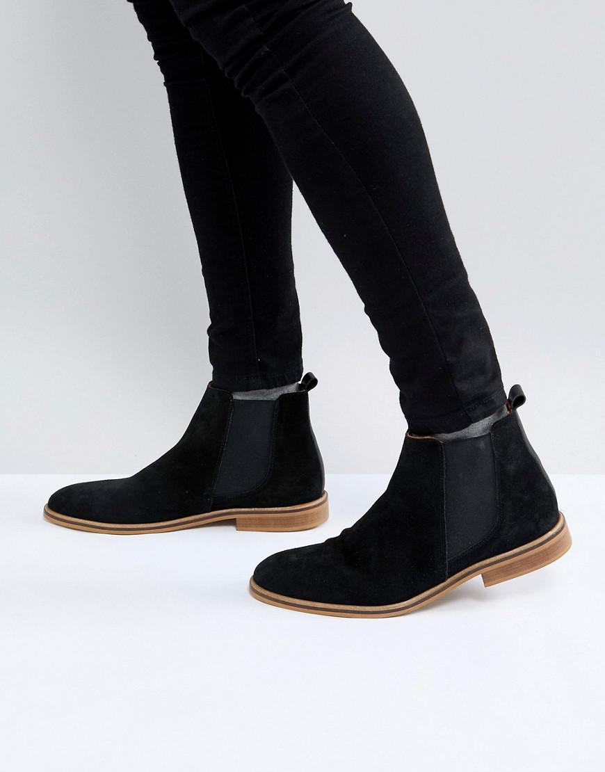 Good For Nothing Chelsea Boots In Black Suede for Men - Lyst