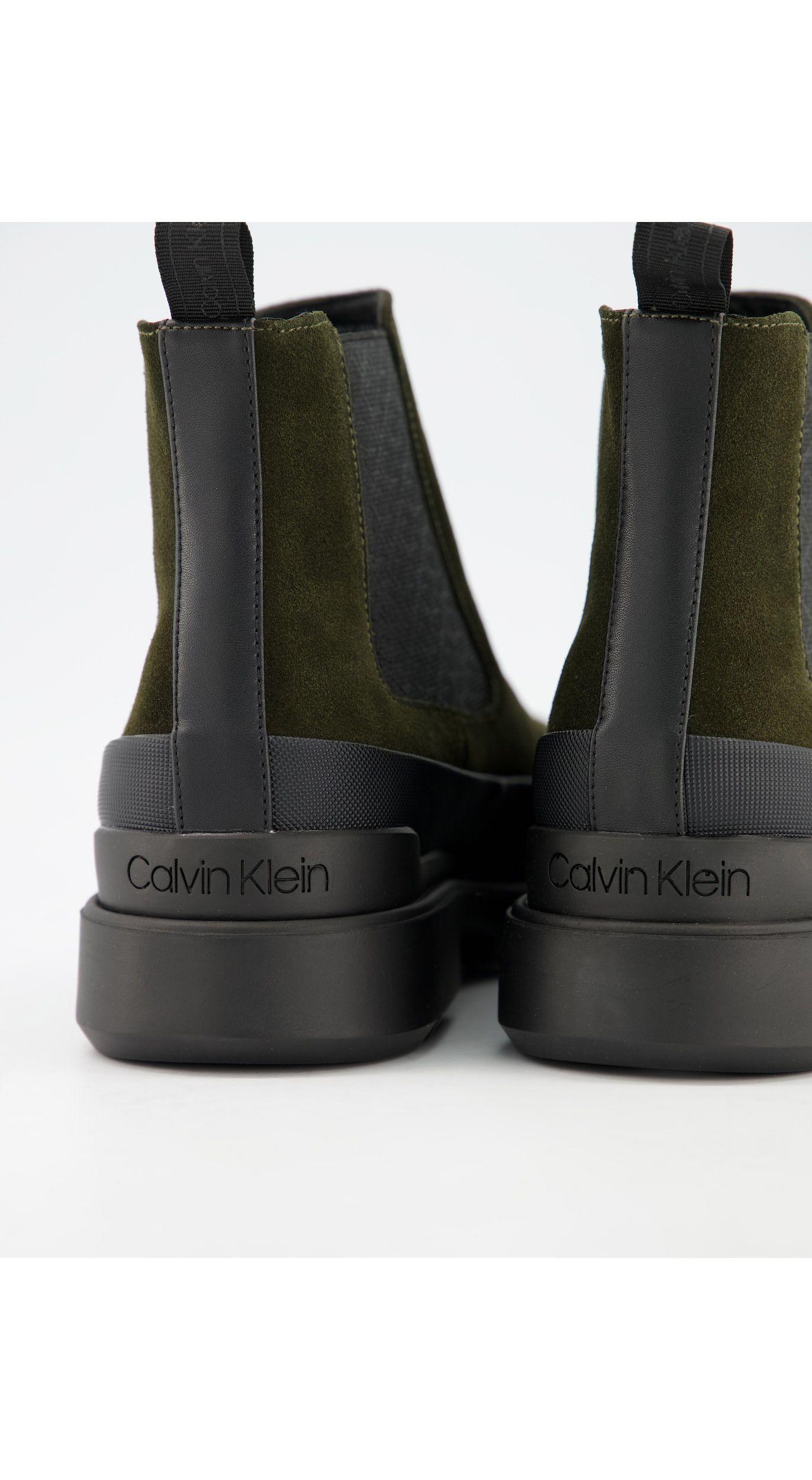 Calvin Klein Shelton Chunky Chelsea Boots in Green for Men - Lyst