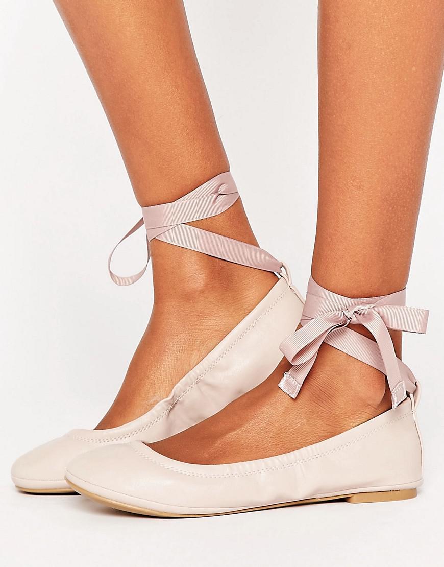 Uafhængighed harpun Charmerende Call It Spring Call It Spring Conboy Blush Ribbon Tie Ballet Flat Shoes in  Pink | Lyst