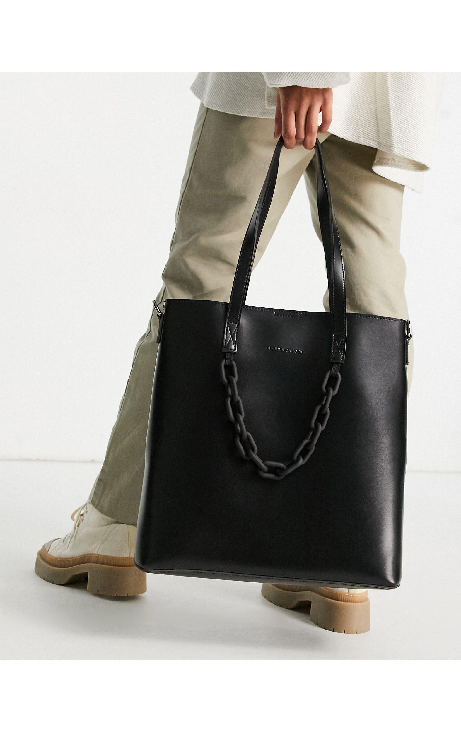 Chain Shoulder Tote Bag