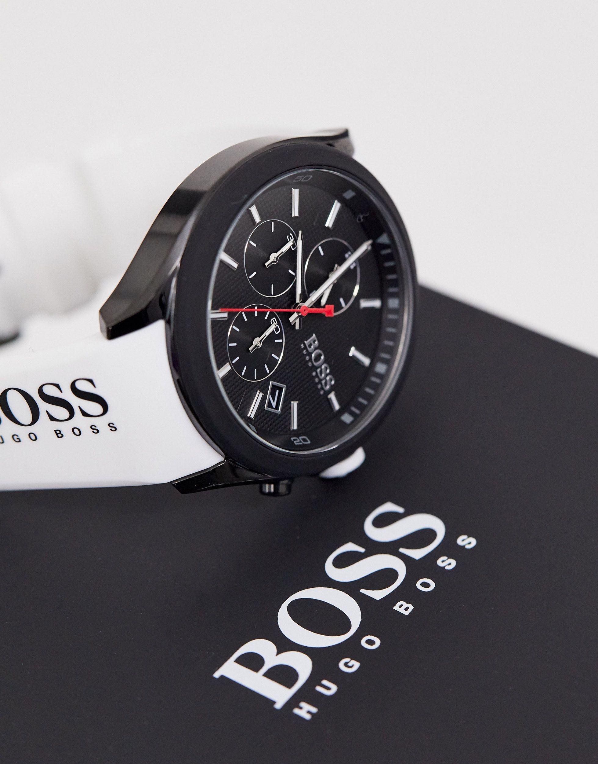 BOSS by HUGO BOSS 1513718 Velocity Athleisure Silicone Watch in White for  Men | Lyst