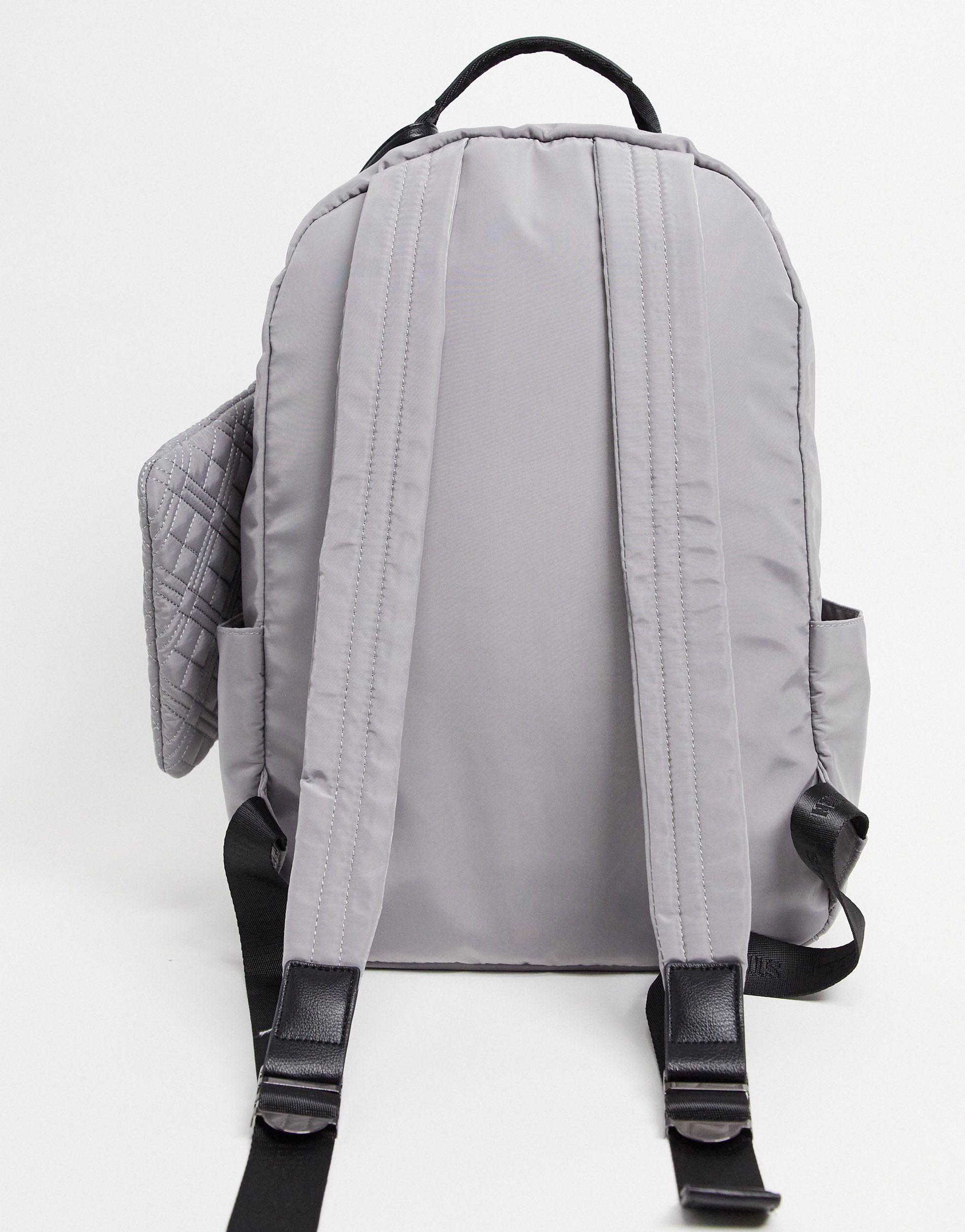 grey steve madden backpack