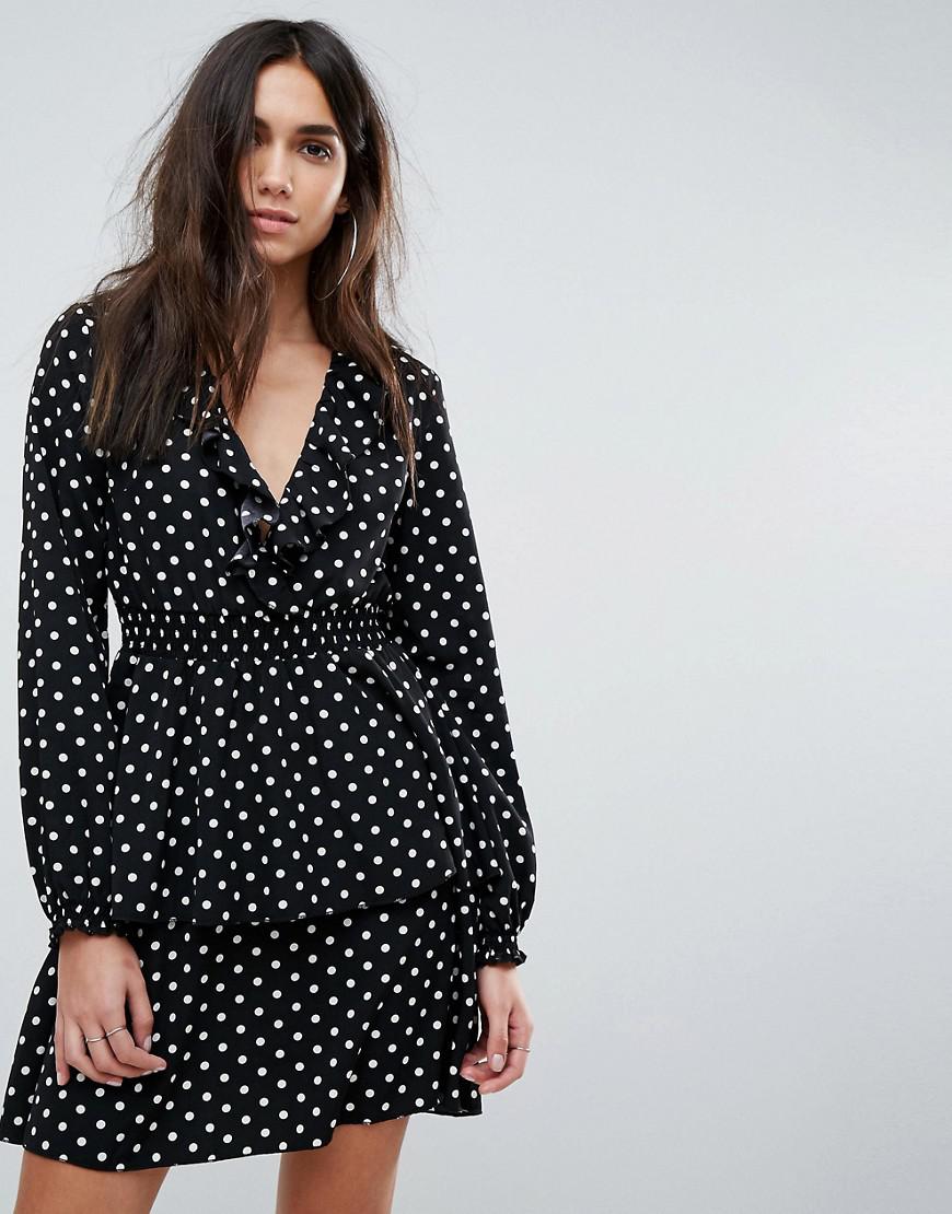 pretty little thing polka dot dress