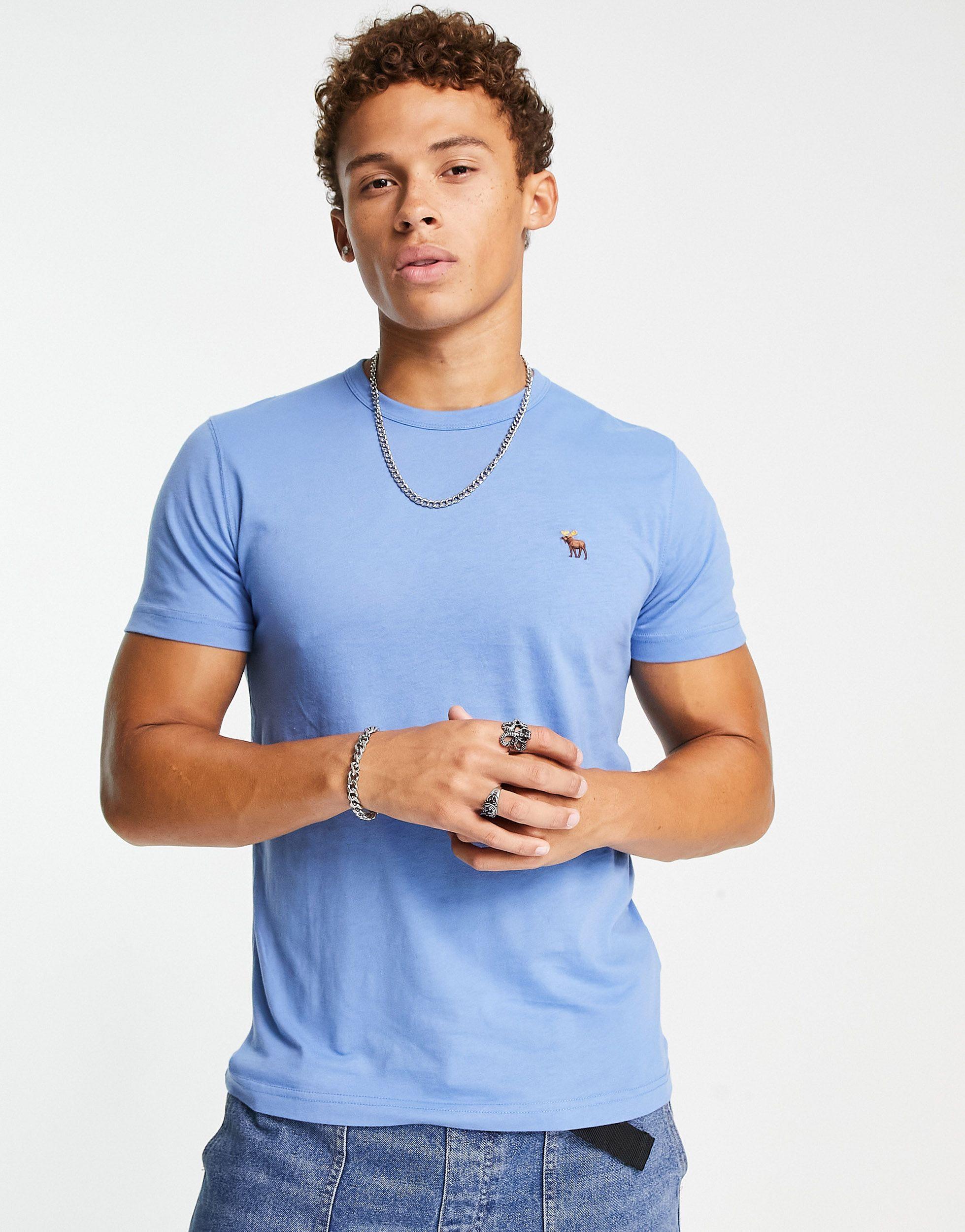 Abercrombie & Fitch Icon Logo T-shirt in Blue for Men | Lyst Canada