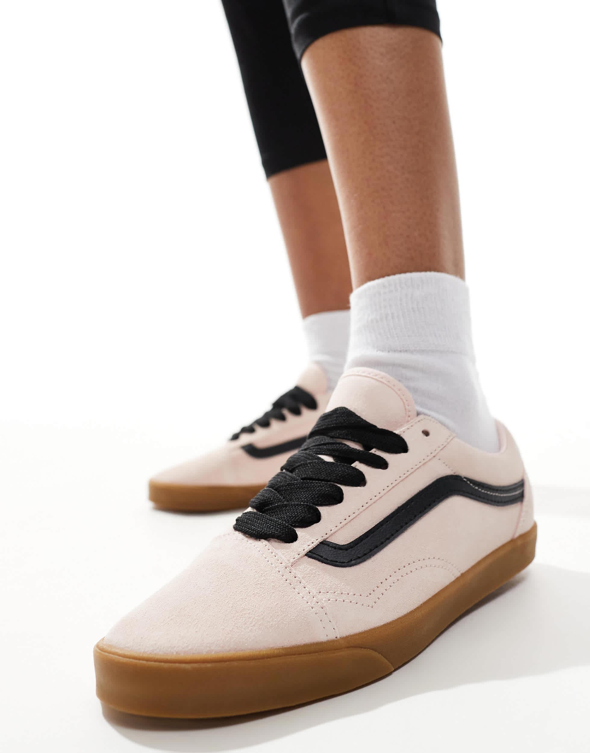 Vans Old Skool Lowpro Sneakers With Rubber Sole in Natural