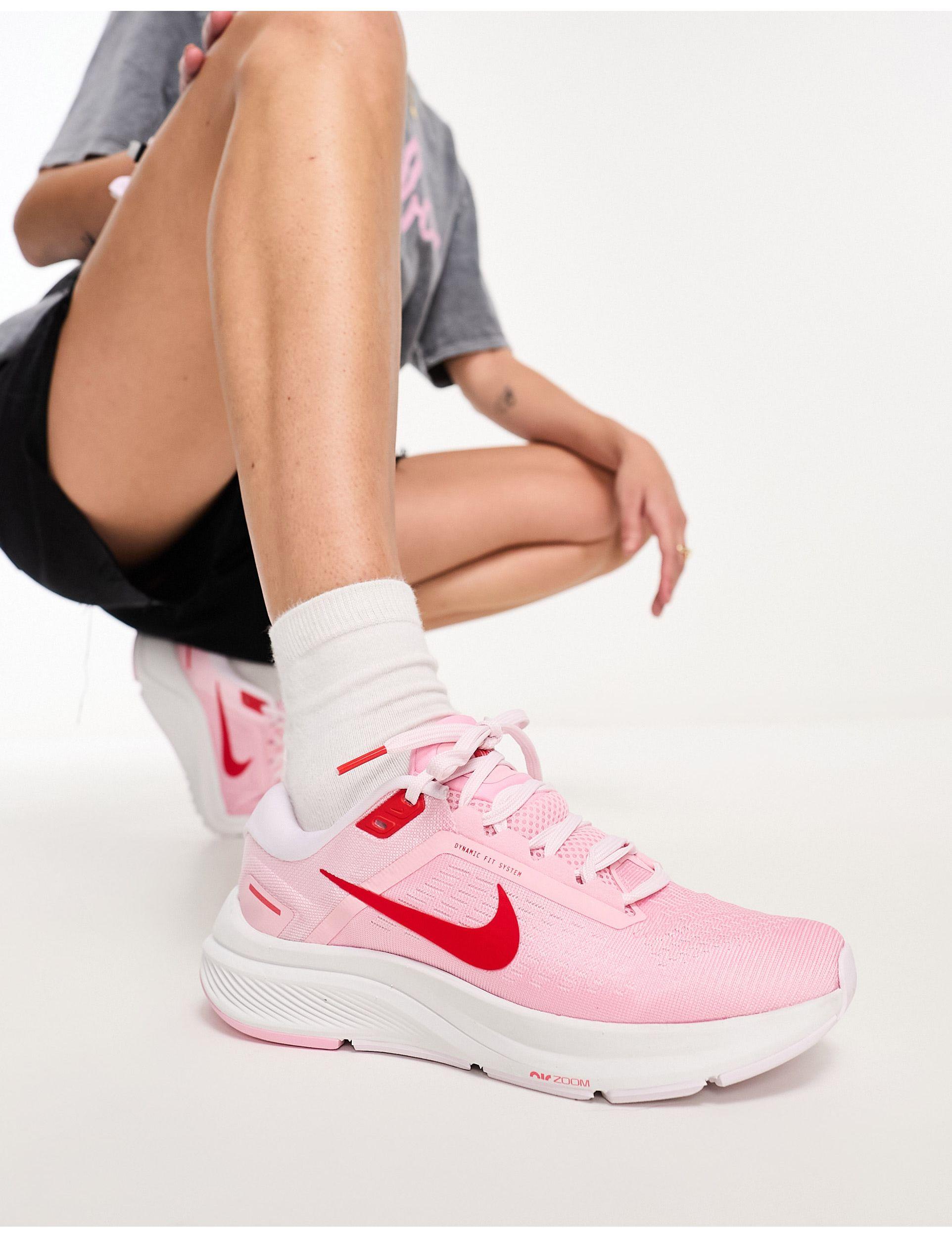 Nike Air Zoom Structure 24 Sneakers in Pink | Lyst