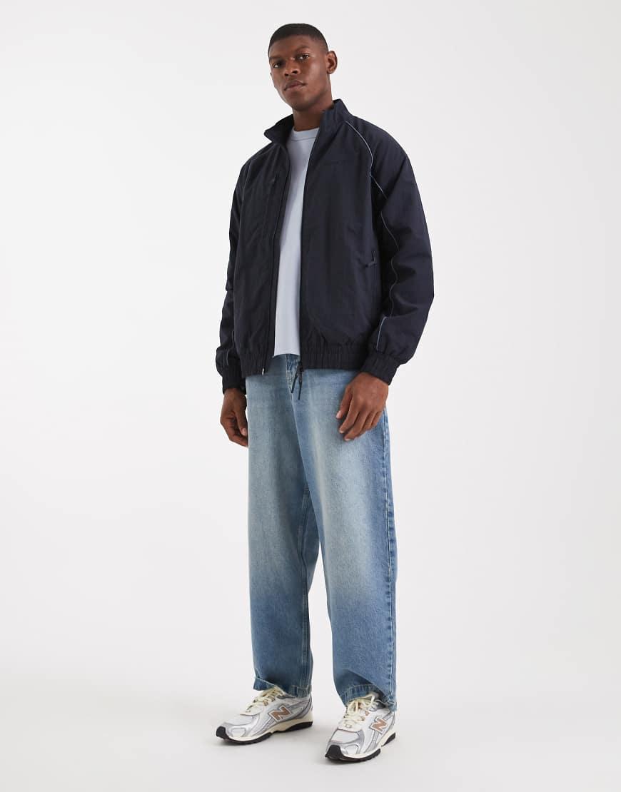 Farah Wavertree Hybrid Track Jacket in Blue for Men | Lyst UK