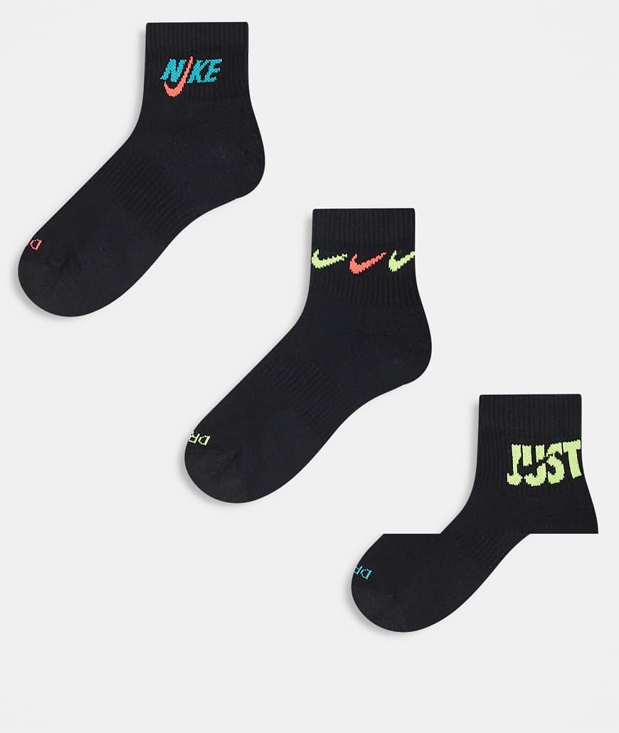 nike 3 pack ankle socks