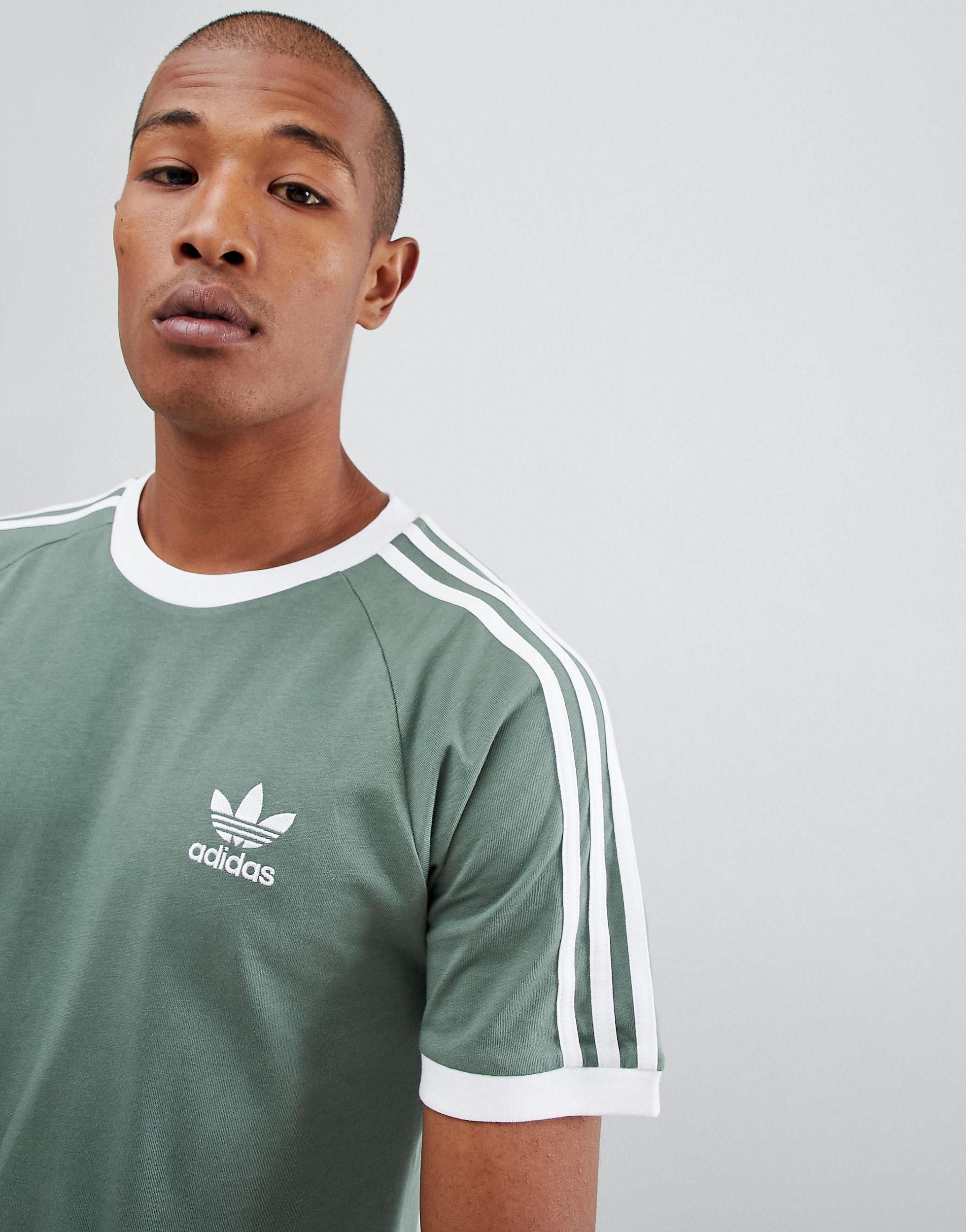 voor eeuwig ginder heroïsch adidas Originals California T-shirt in Green for Men | Lyst