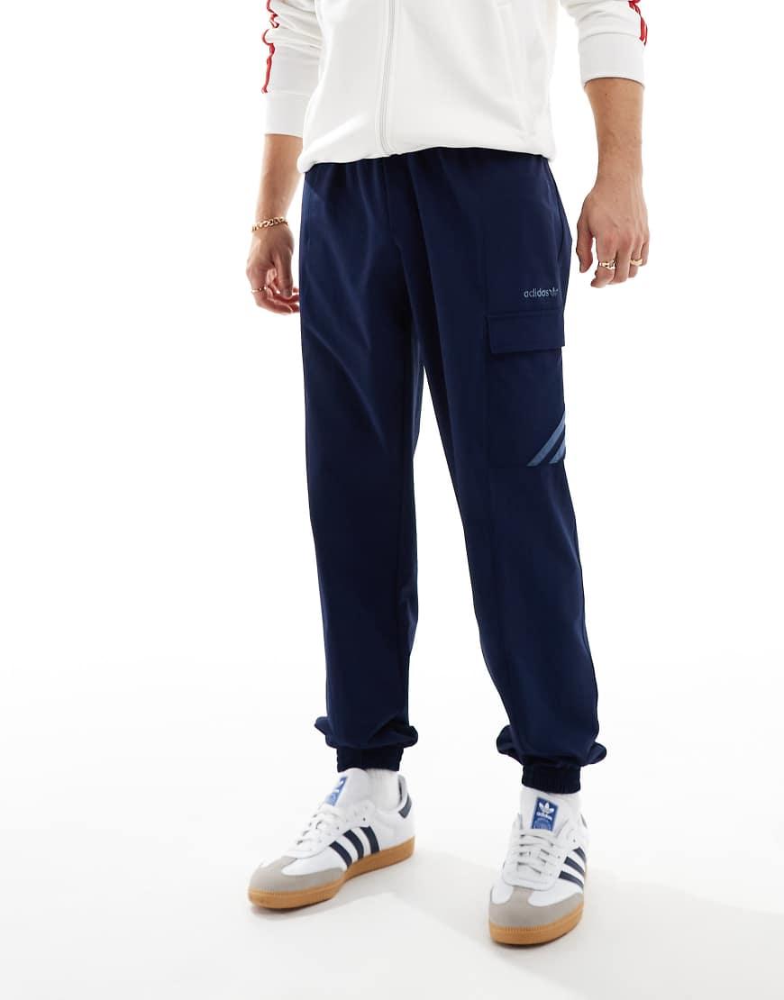 adidas Originals Cuffed Cargo Trousers in Blue for Men Lyst UK