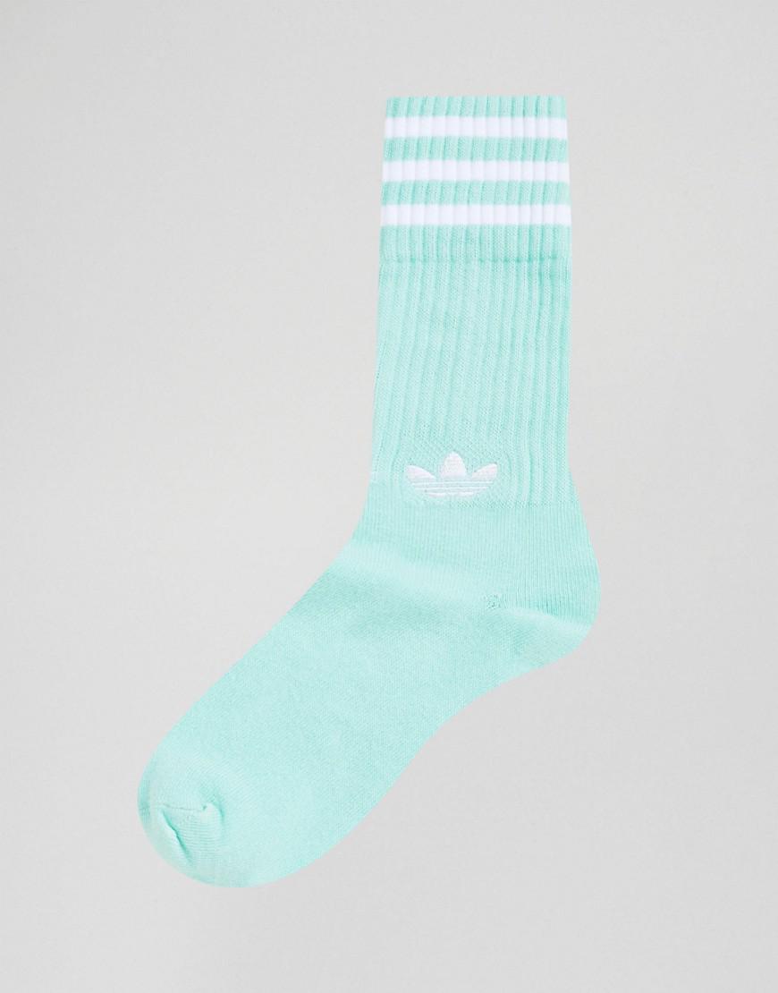 adidas Originals 2 Pack Crew Socks In Mint Dh3362 in Green for Men | Lyst