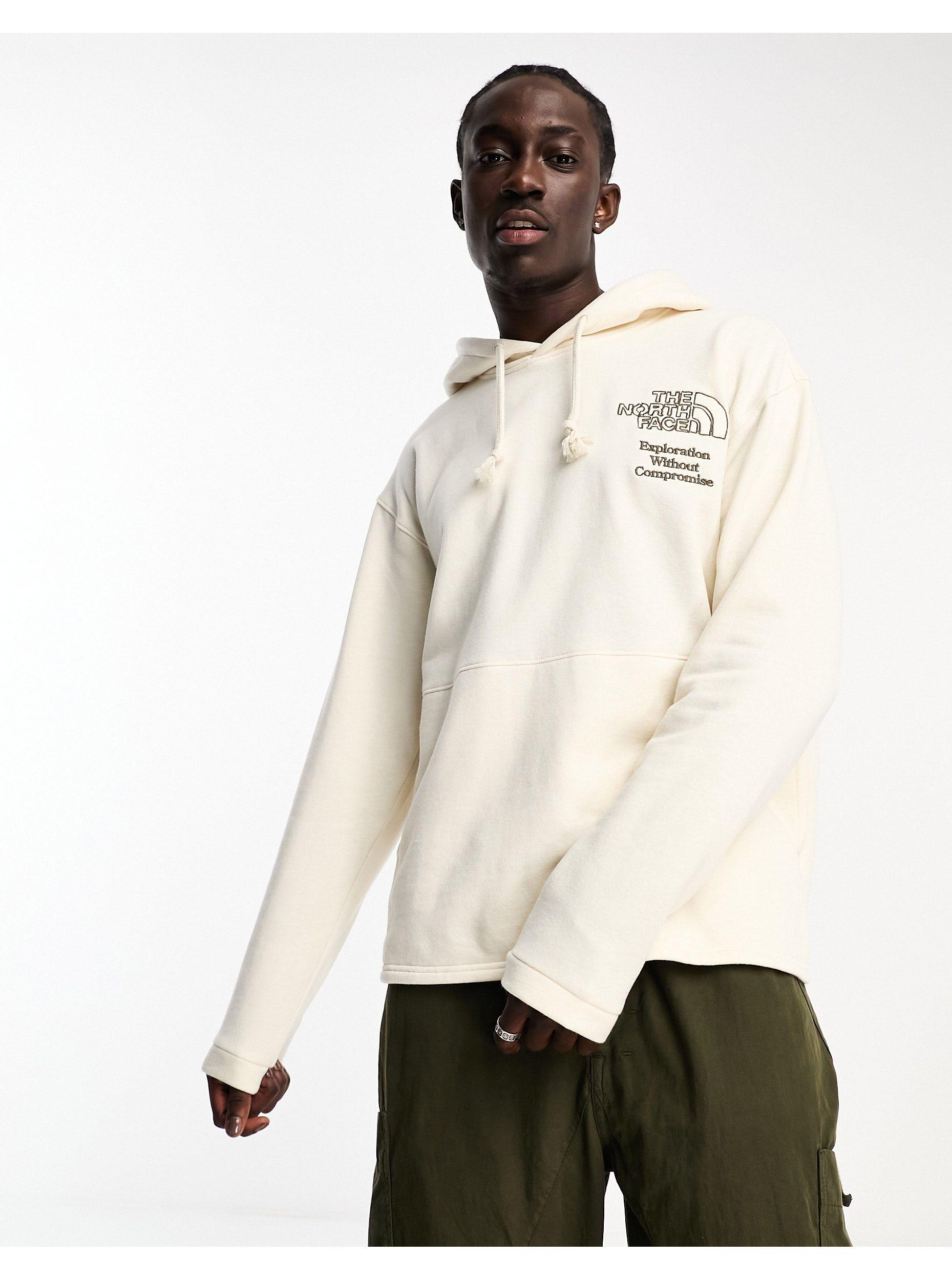 The North Face World Back Print Hoodie in Natural for Men | Lyst