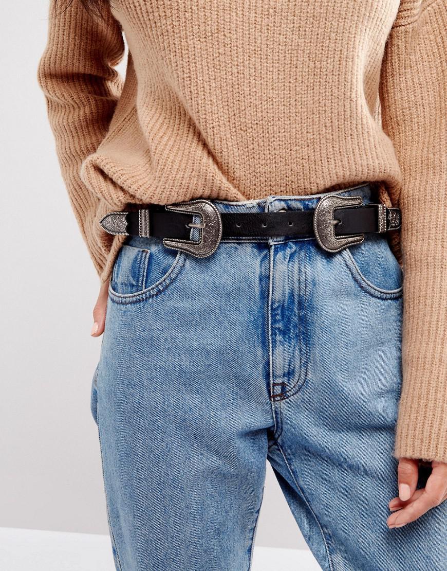 two buckle belt