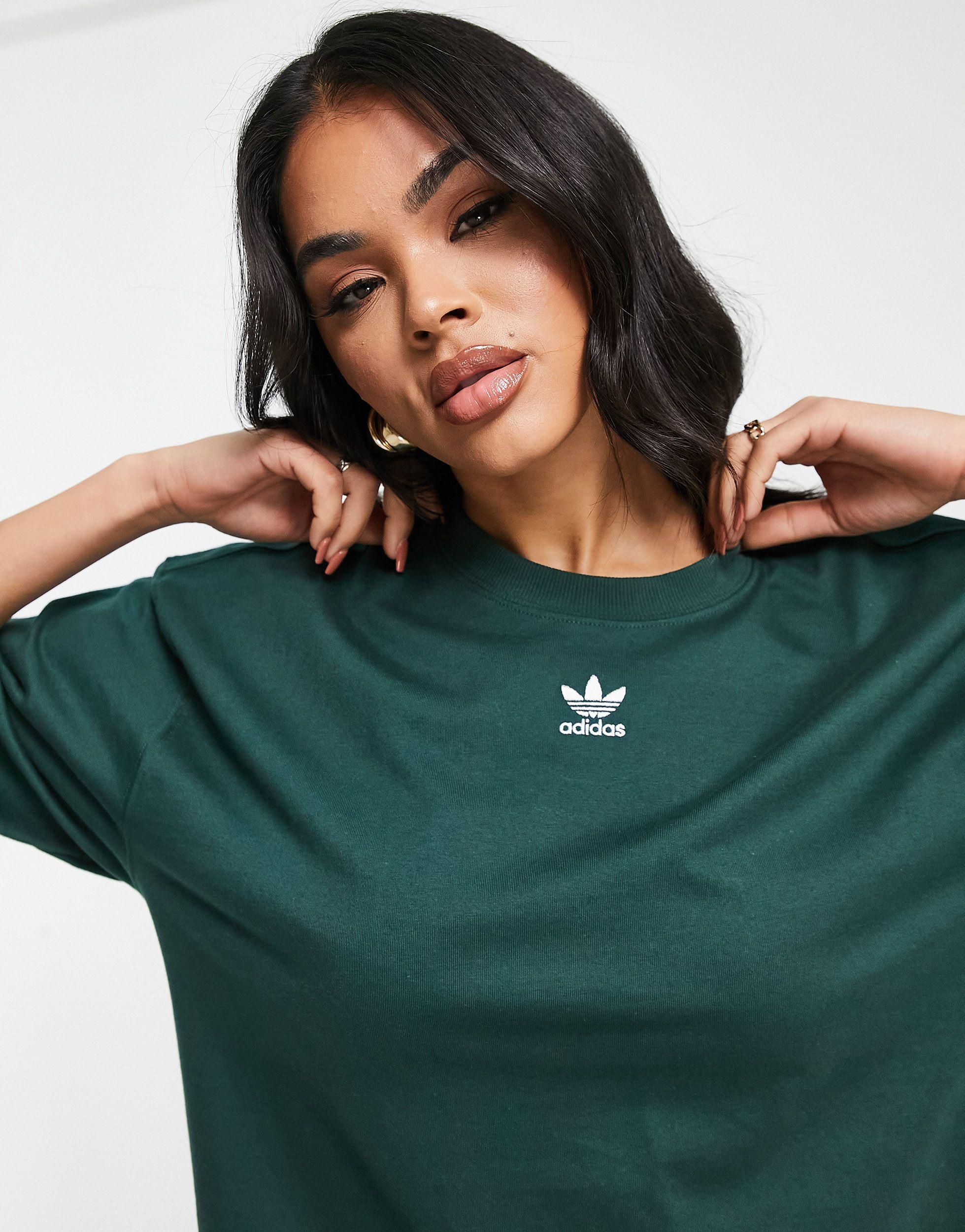 adidas Originals Essentials T-shirt in Green | Lyst
