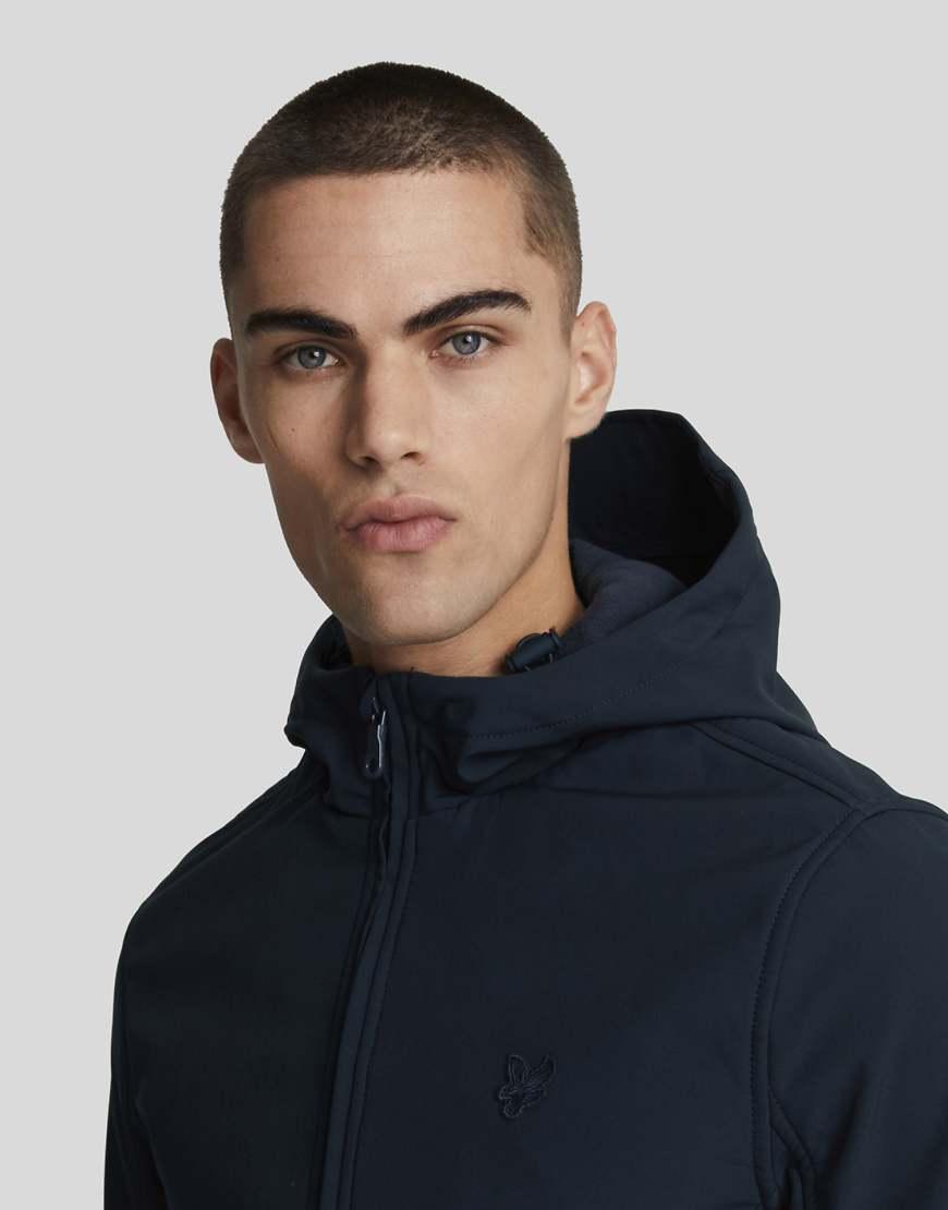 Lyle Scott Tonal Fleece Back Softshell Jacket in Blue for Men - Main Image