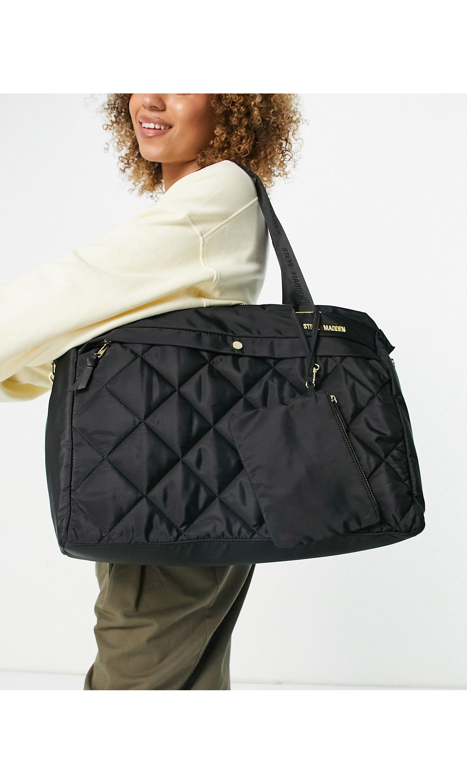 Steve Madden condo gro e gesteppte tragetasche mit gesteppter
