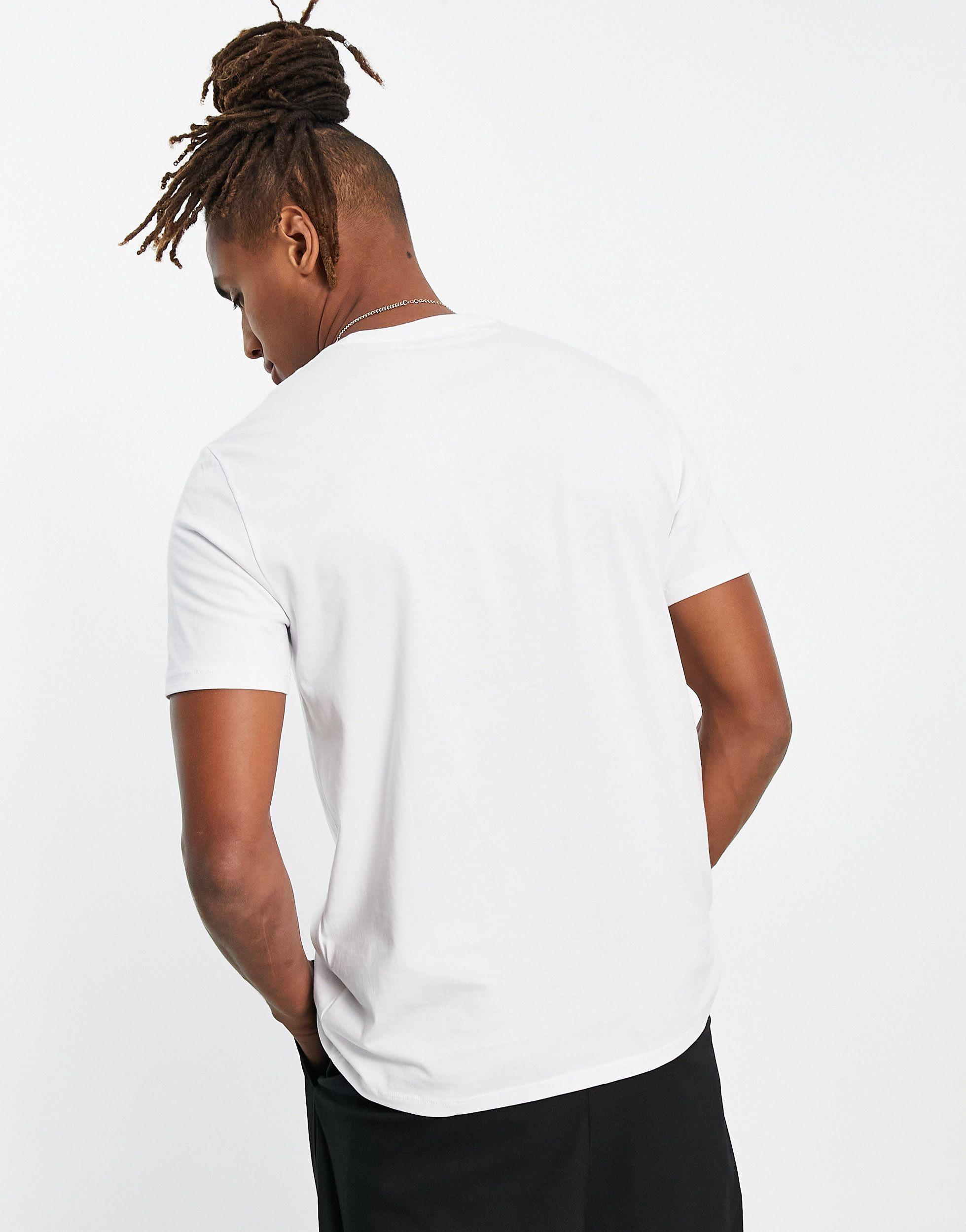 Armani Exchange Box Logo T-shirt in White for Men | Lyst