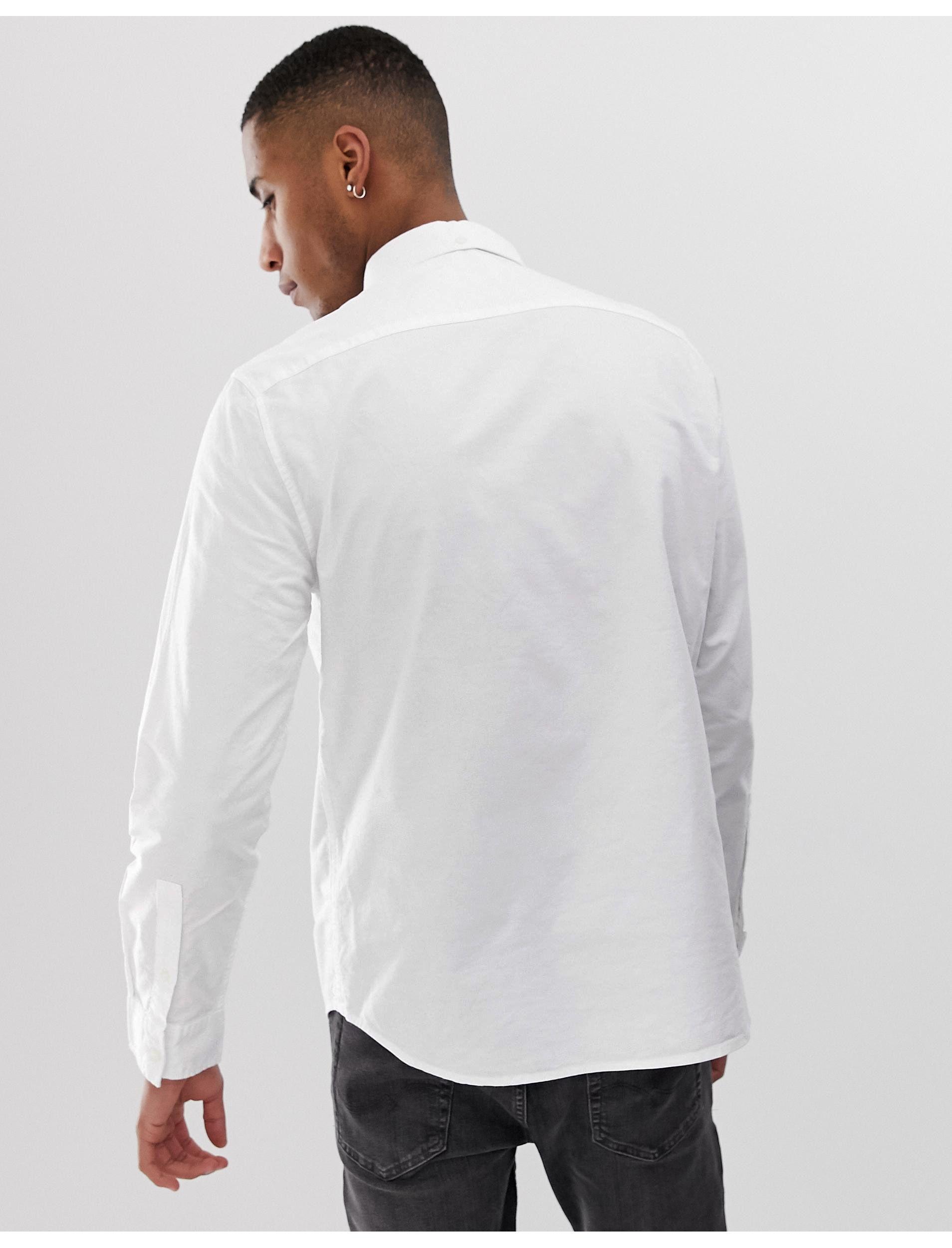 wadsworth slim fit plain oxford shirt