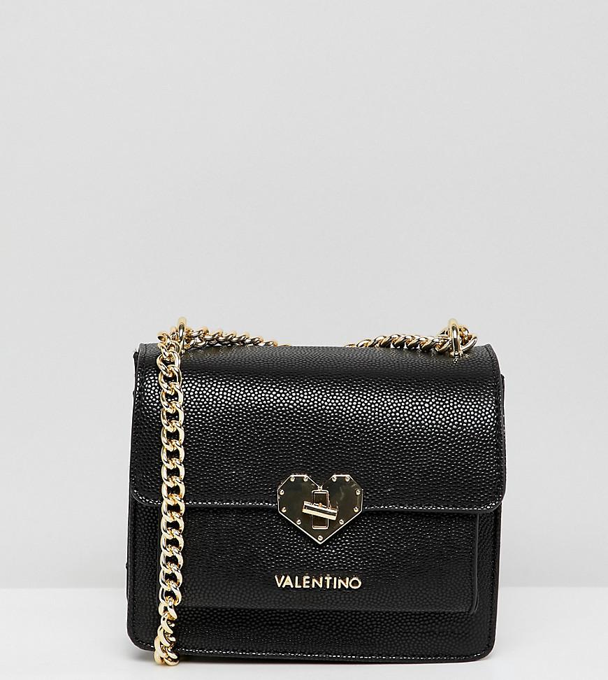 Bandolera pequea en negro con detalle de candado en forma de corazn de  Valentino By Mario Valentino de Cuero de color Negro | Lyst