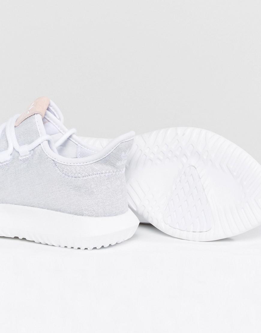 adidas Originals Originals Tubular Shadow Sneaker In White With Pink  Branding - Lyst