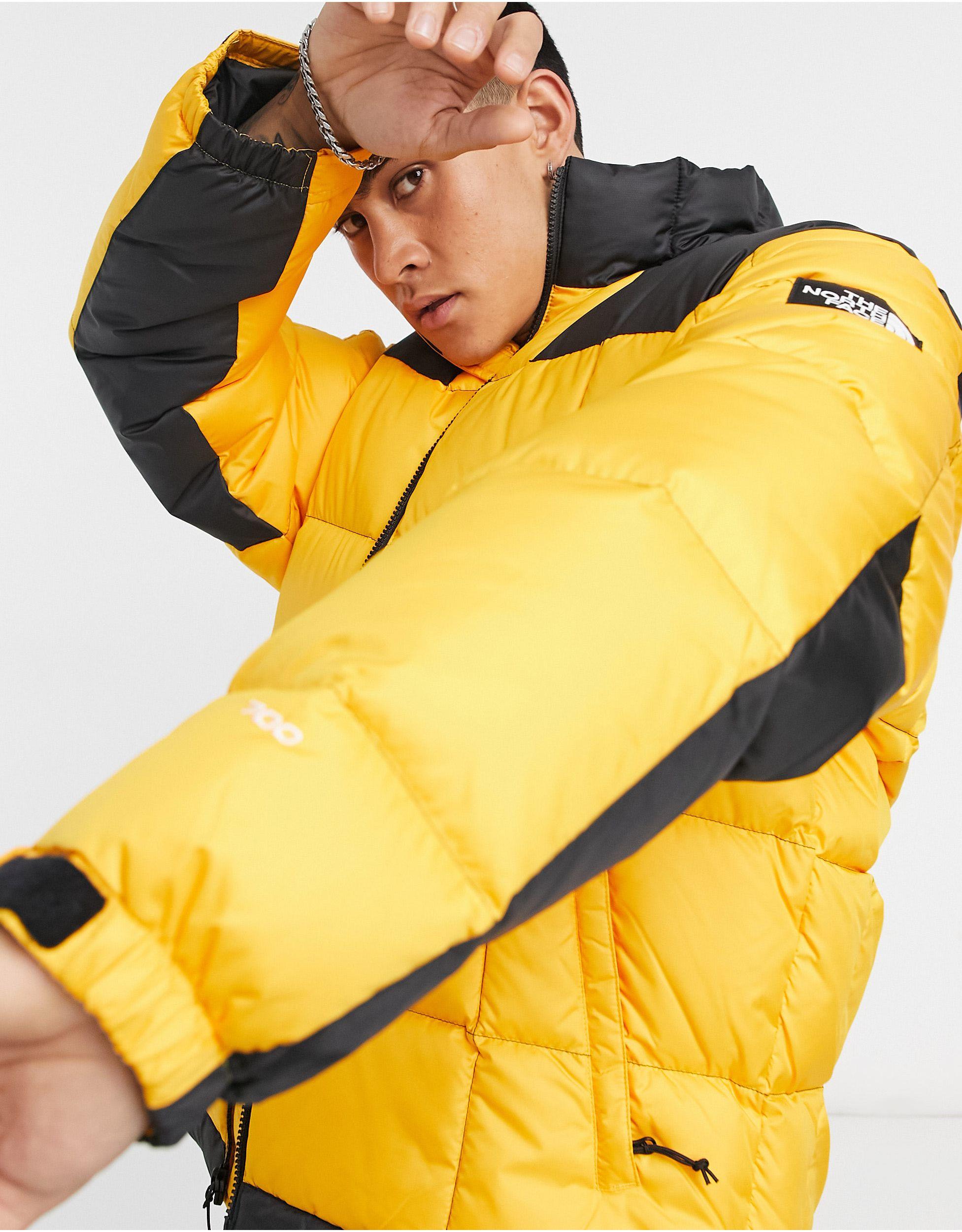 The North Face Lhotse Puffer Jacket in Yellow for Men - Lyst