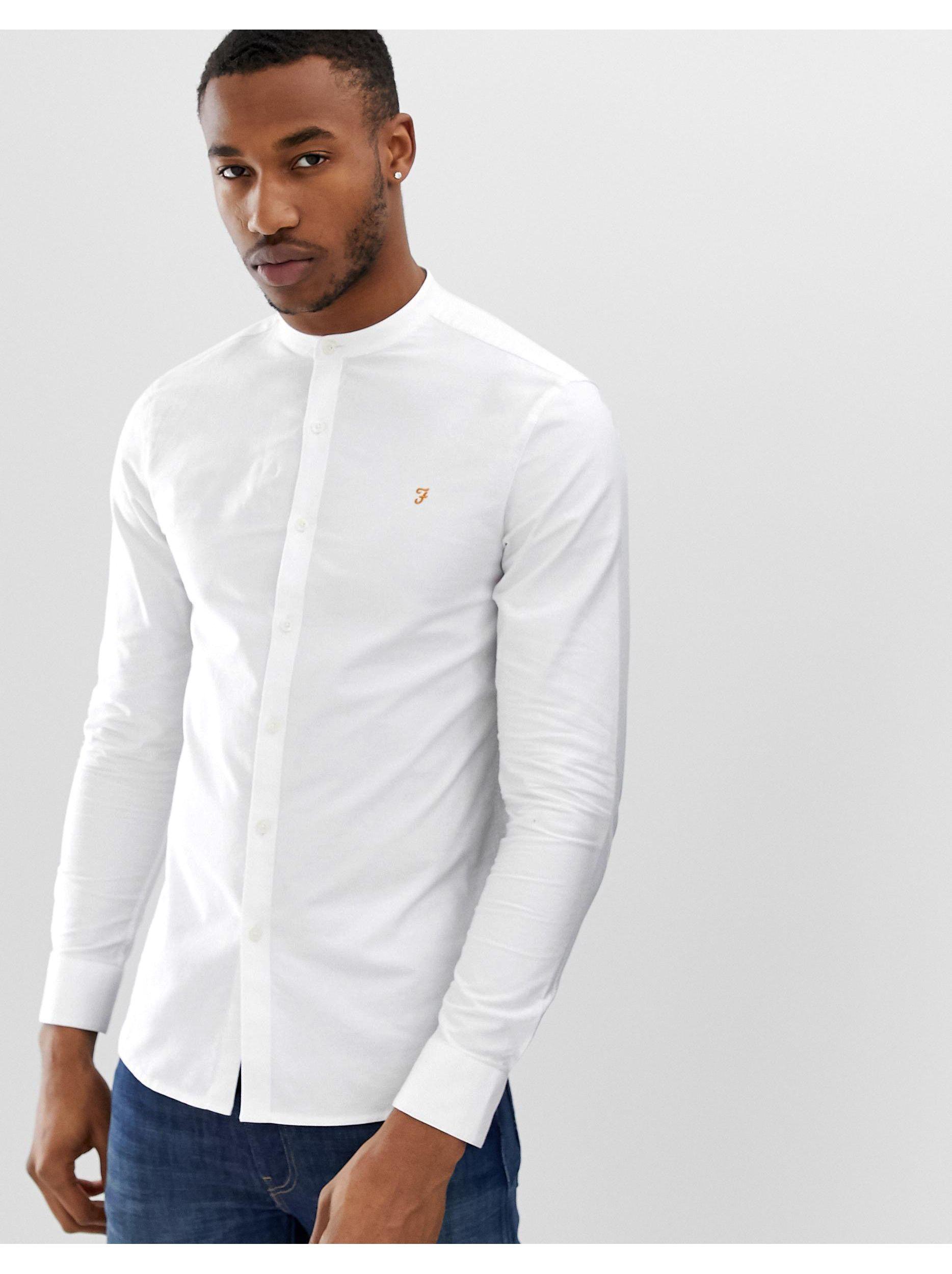 Farah Canvas Brewer Slim Fit Grandad 