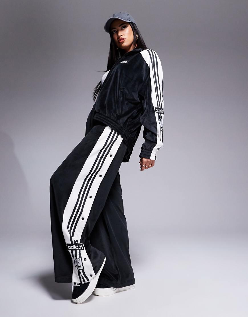 adidas track pants velour