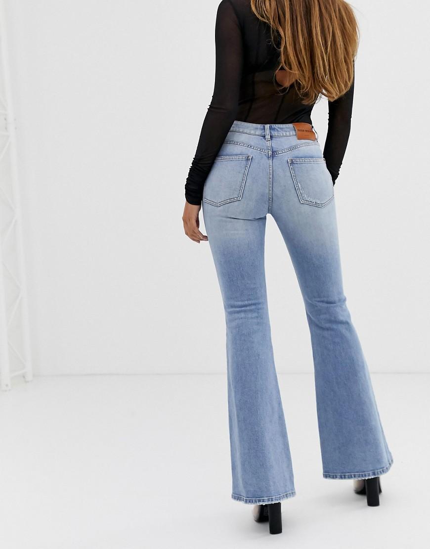 front pocket flare jeans