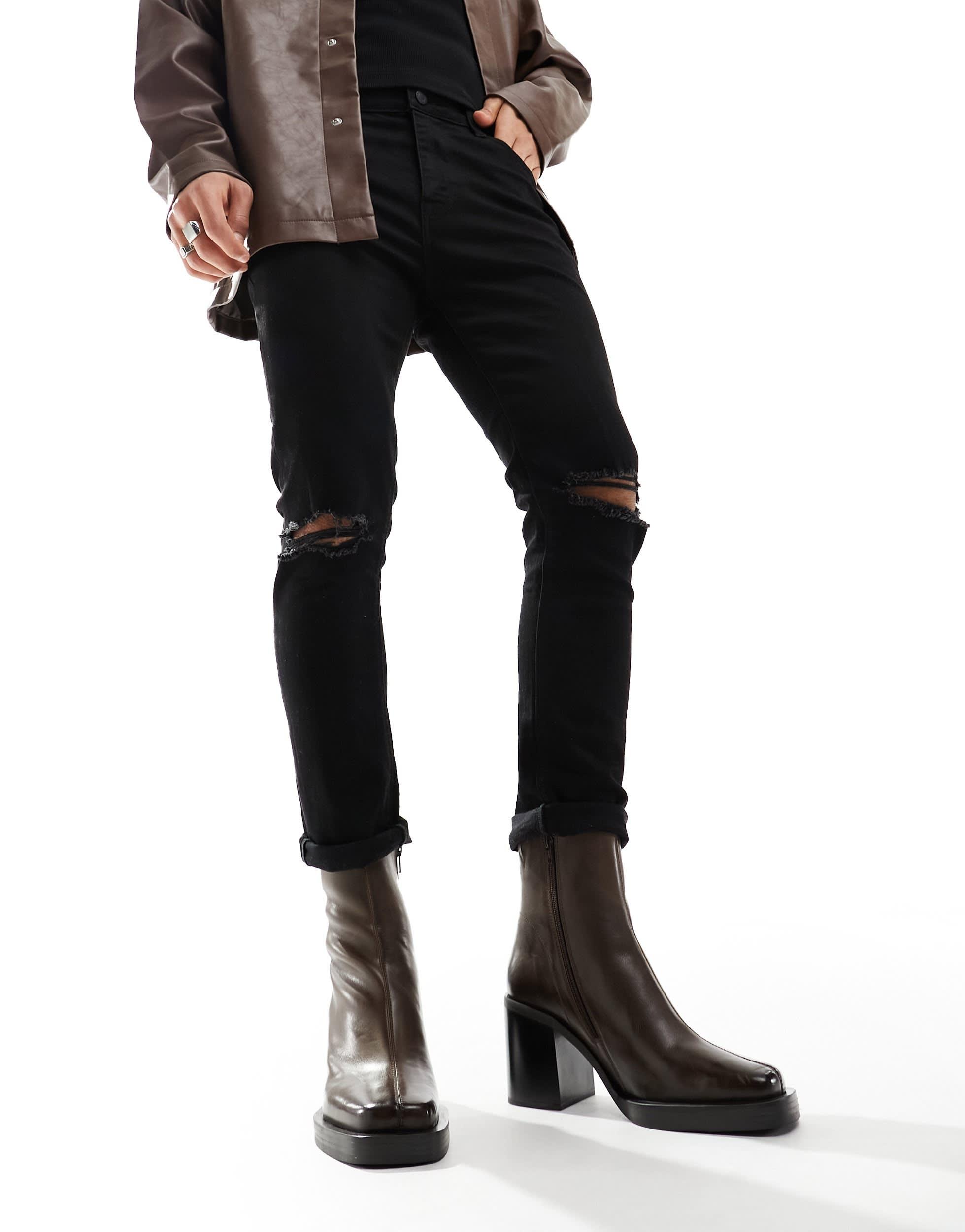 Black chelsea boots mens asos hot sale