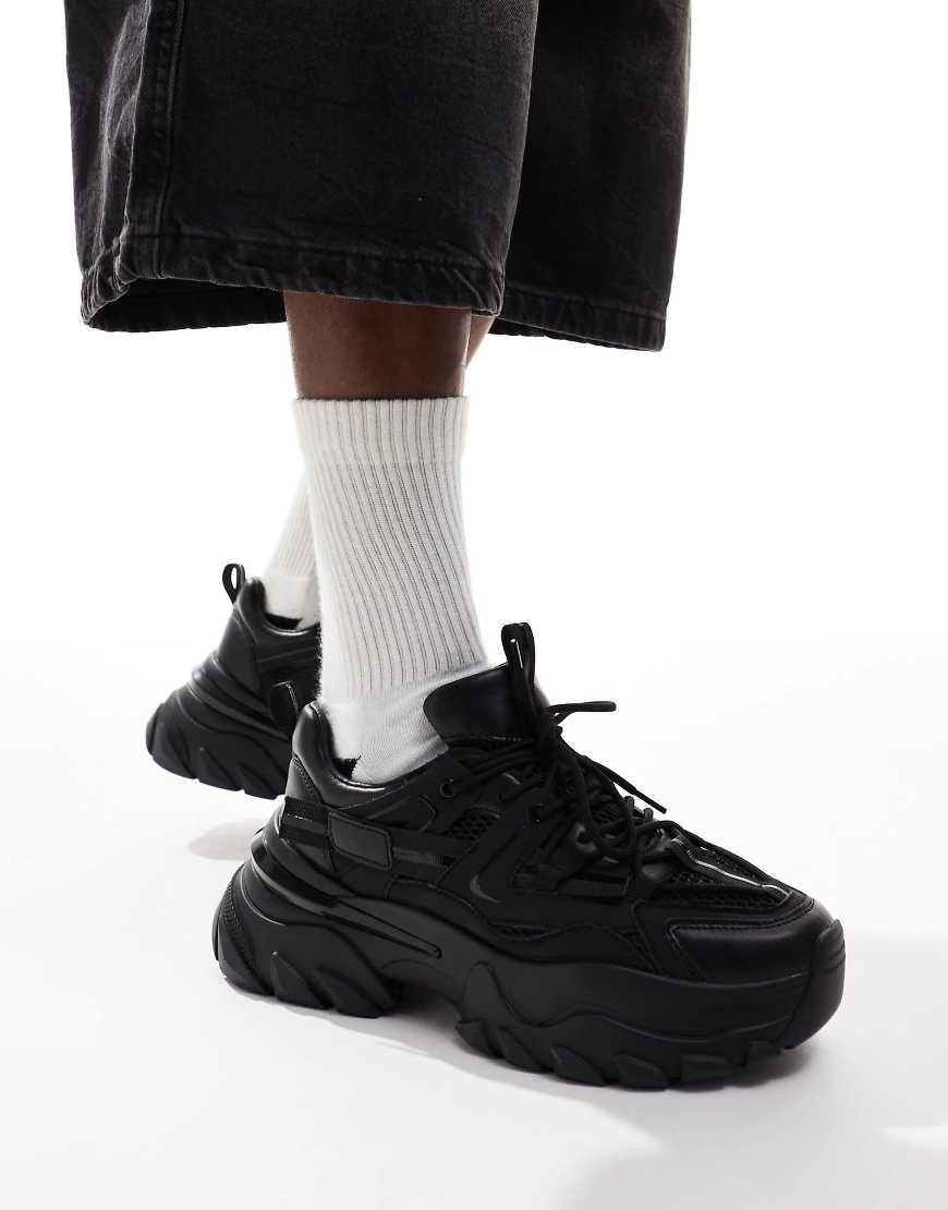 ASOS Chunky Sneakers in Black for Men Lyst UK