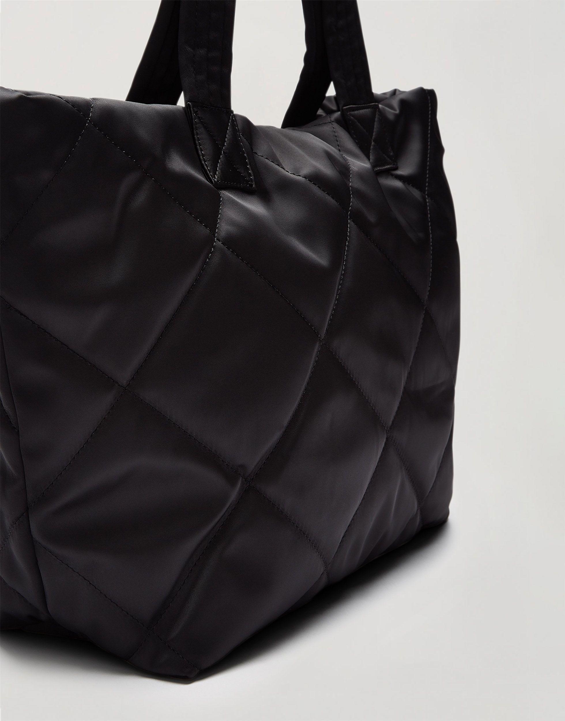Bolso tote negro extragrande y acolchado Miss Selfridge de color Negro |  Lyst